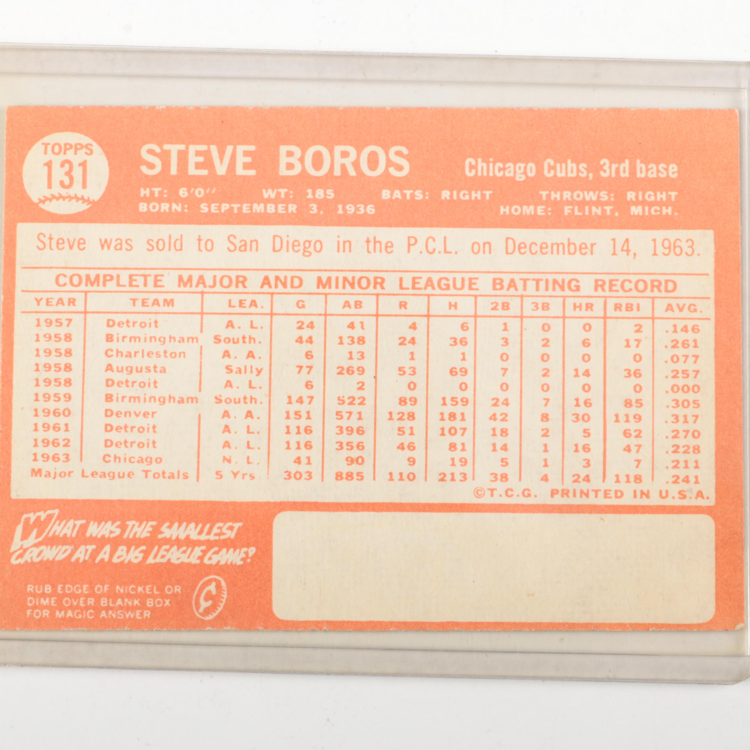 Assortment of '60s and '70s Baseball Cards