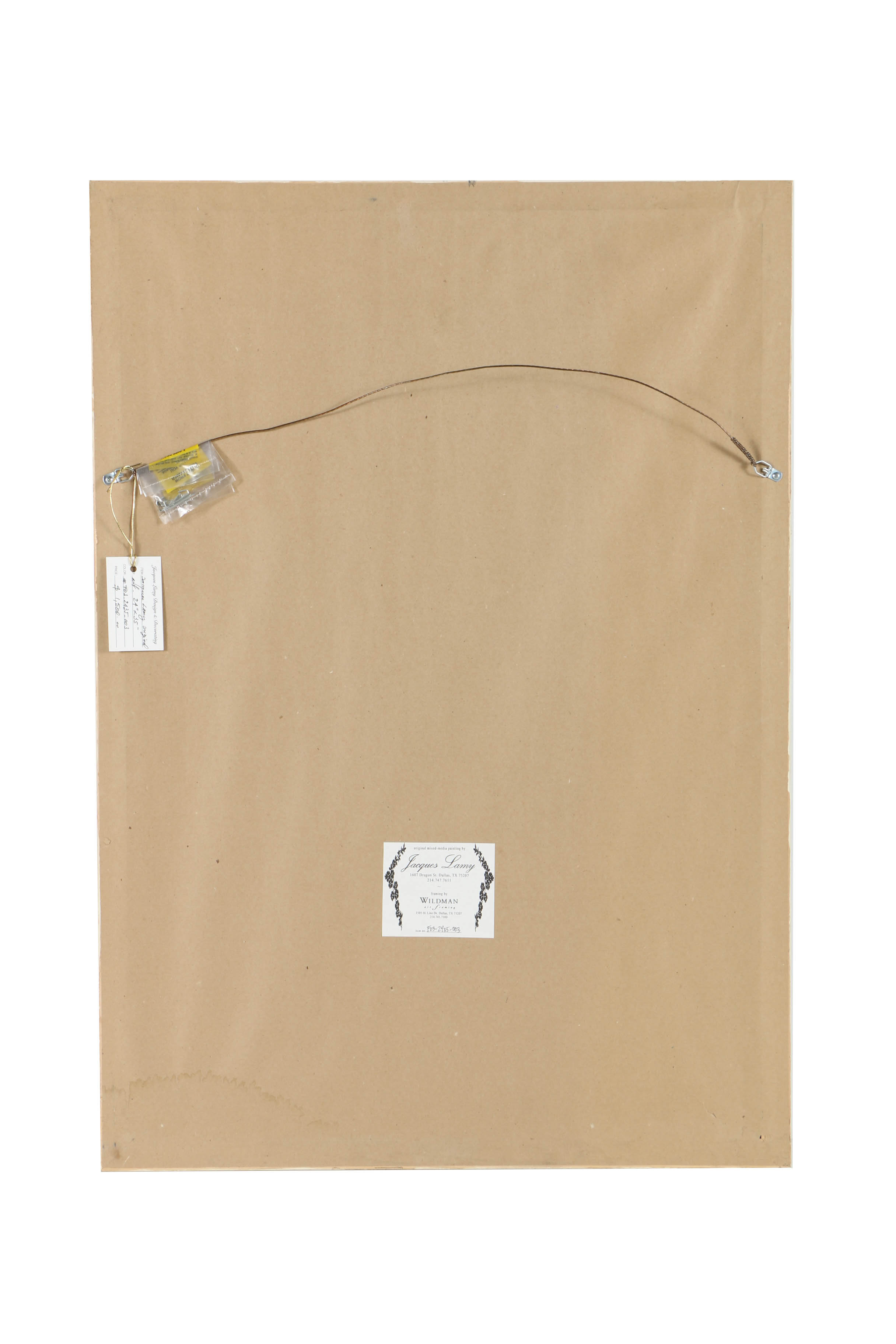 Jacques Lamy Fresco Painting on Burlap