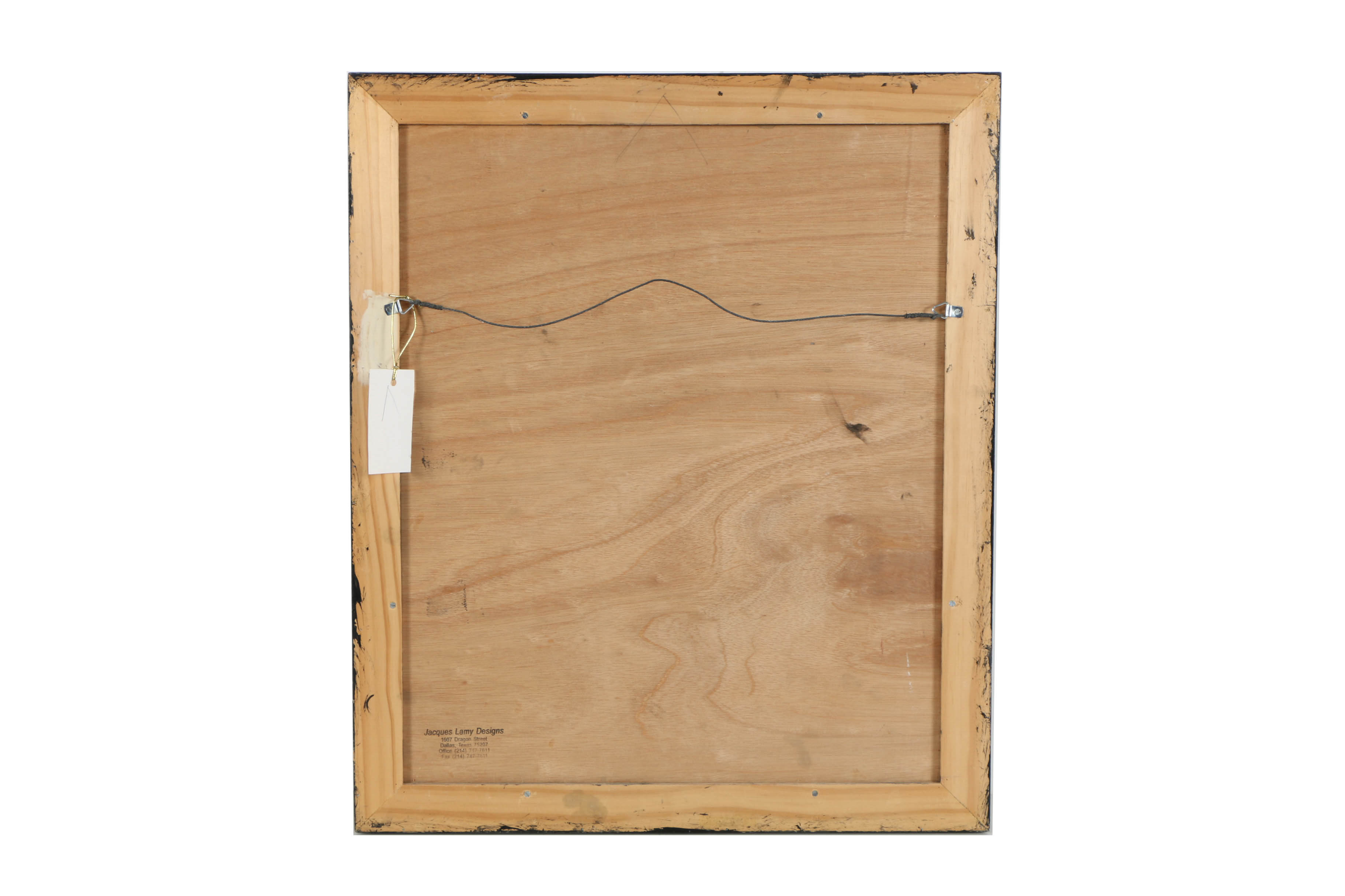 Jacques Lamy Acrylic and Plaster Painting on Board Abstracted Floral Still Life