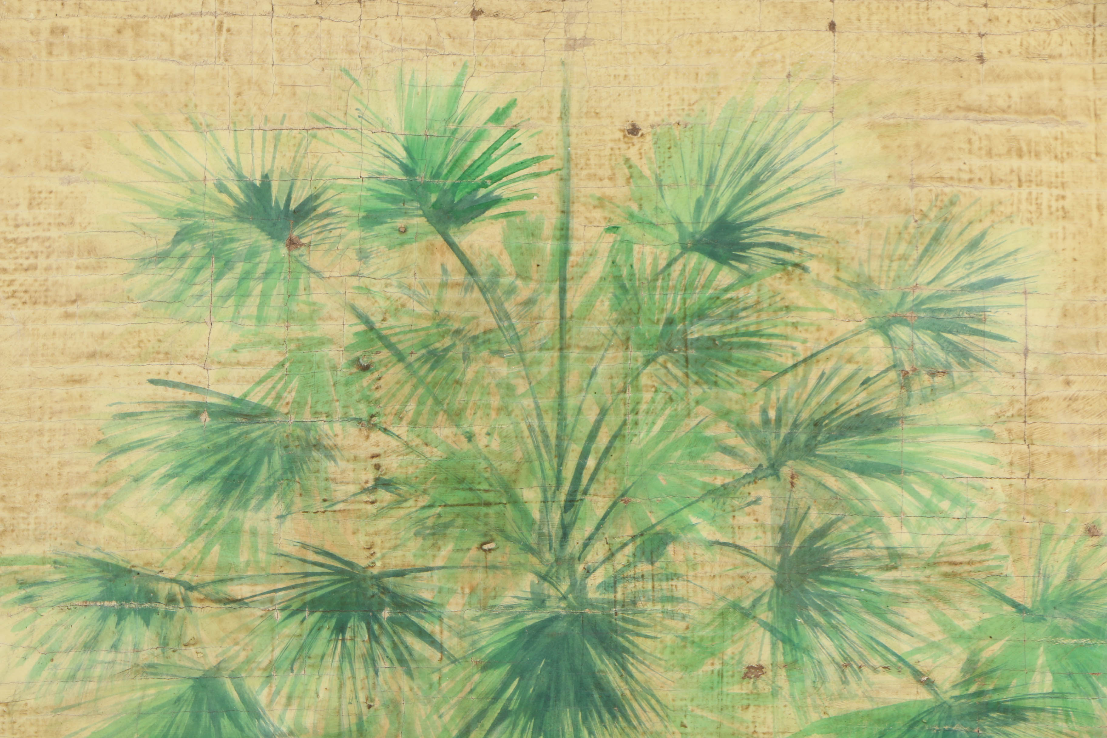 Jacques Lamy Fresco Painting on Burlap