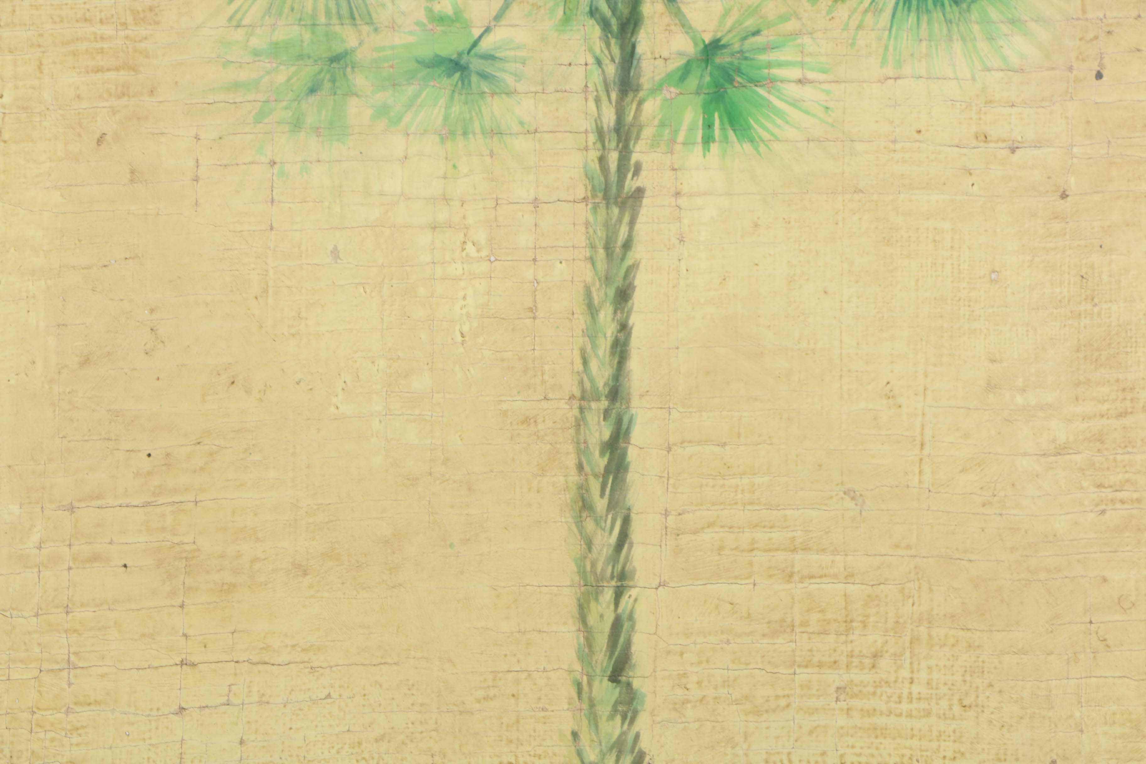 Jacques Lamy Fresco Painting on Burlap