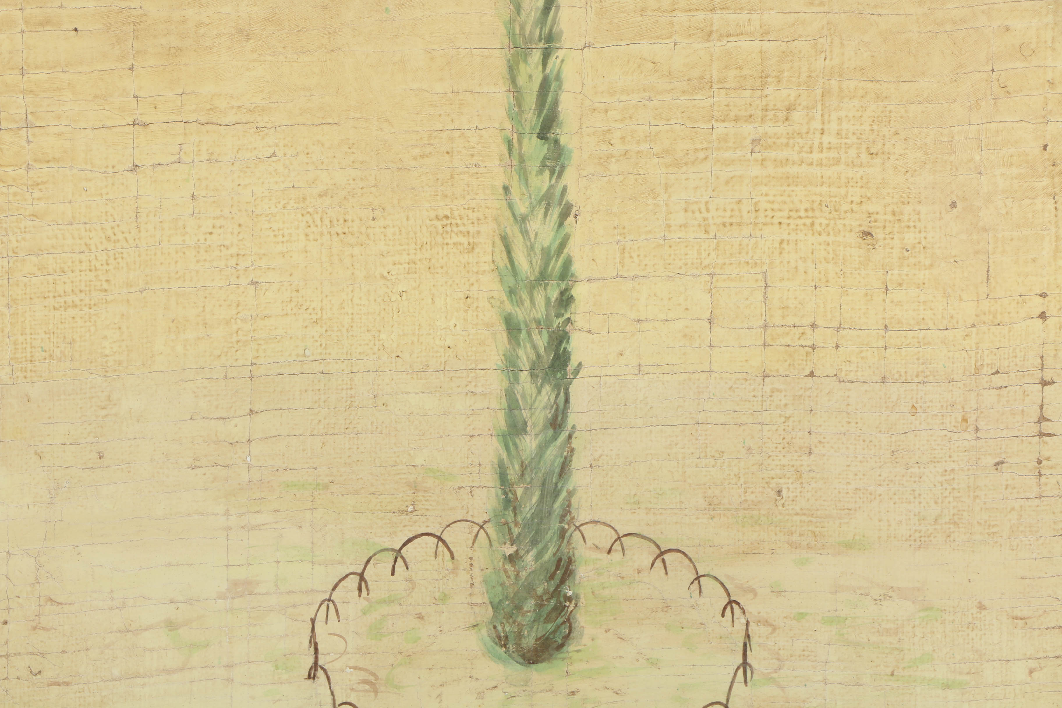 Jacques Lamy Fresco Painting on Burlap