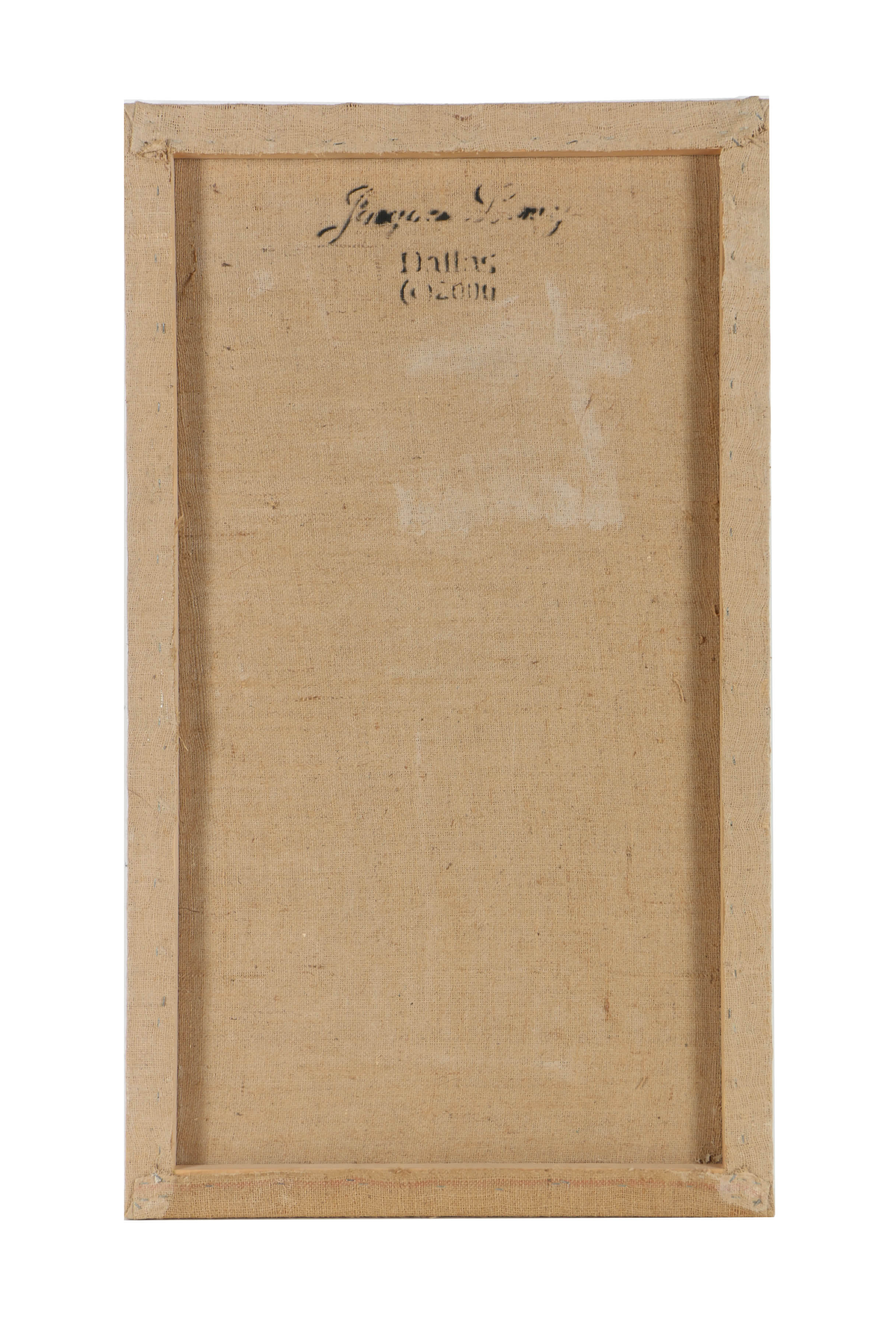 Jacques Lamy Fresco Painting on Burlap