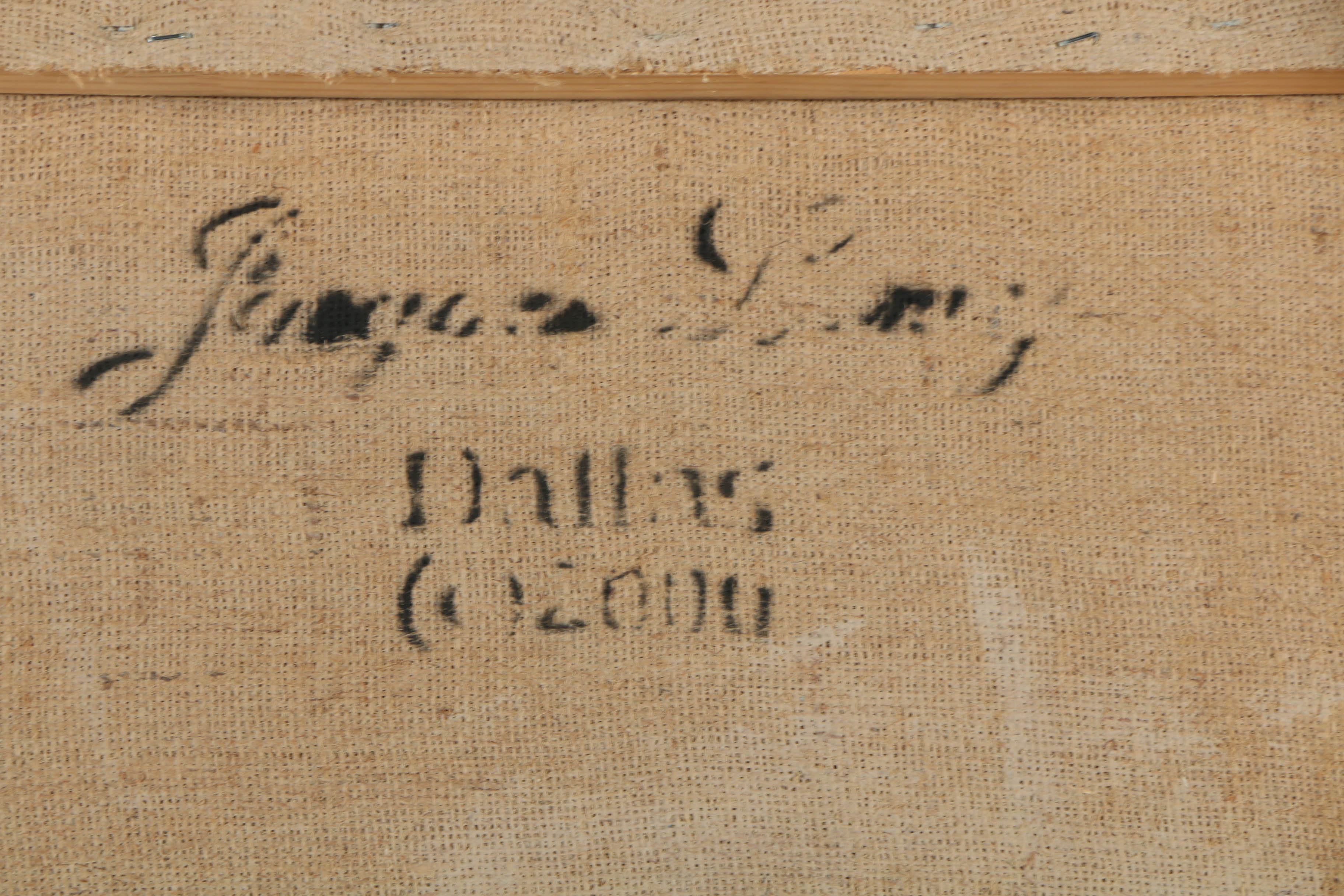 Jacques Lamy Fresco Painting on Burlap