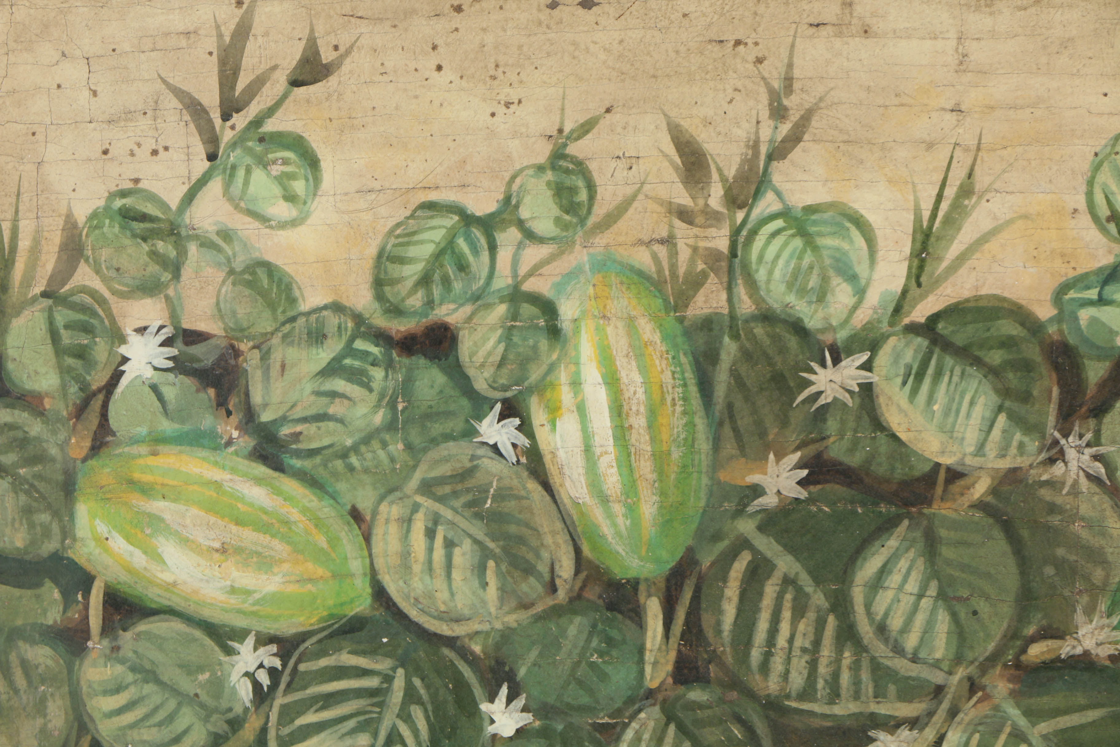 Jacques Lamy Fresco Painting on Burlap