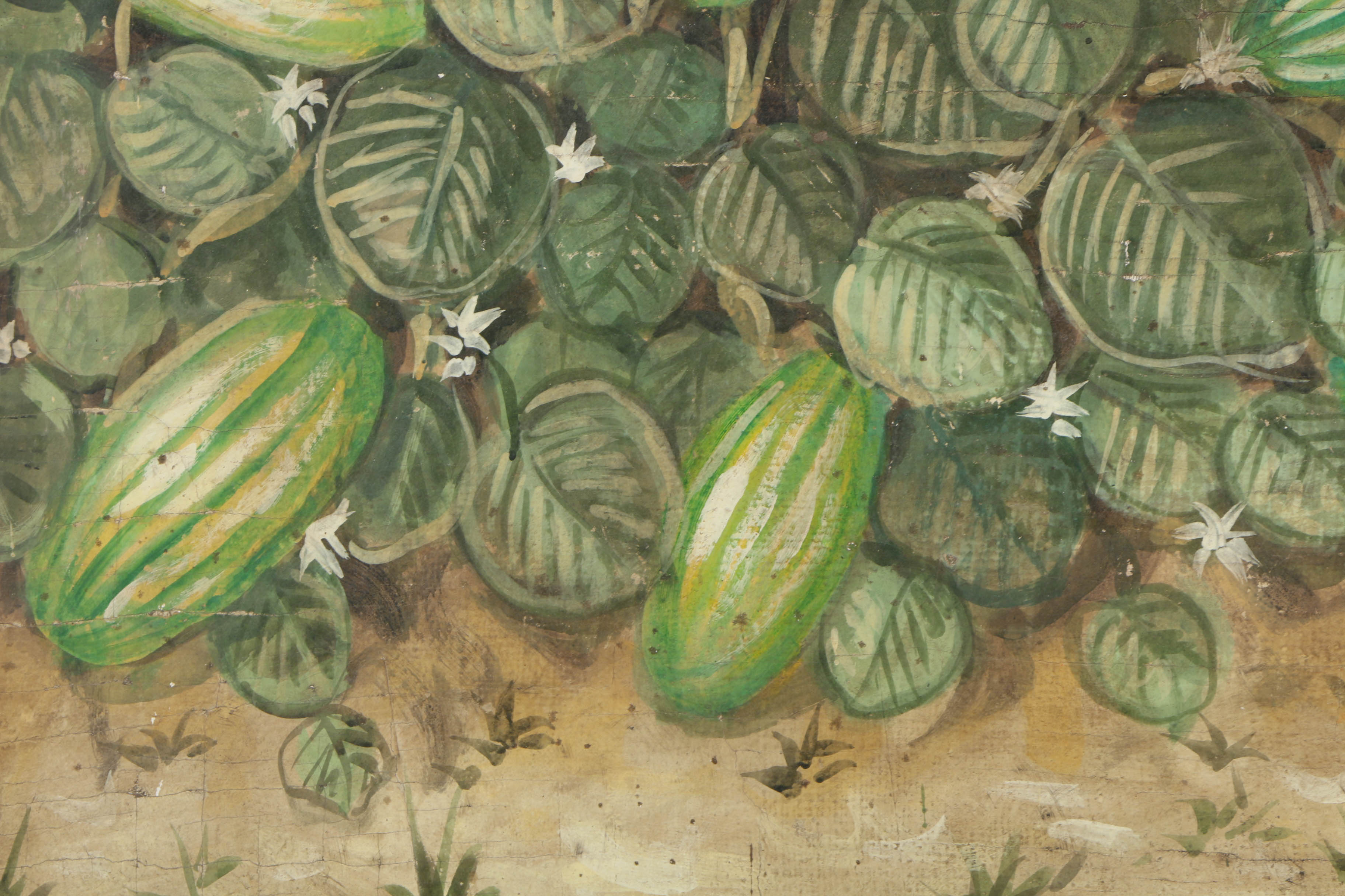 Jacques Lamy Fresco Painting on Burlap