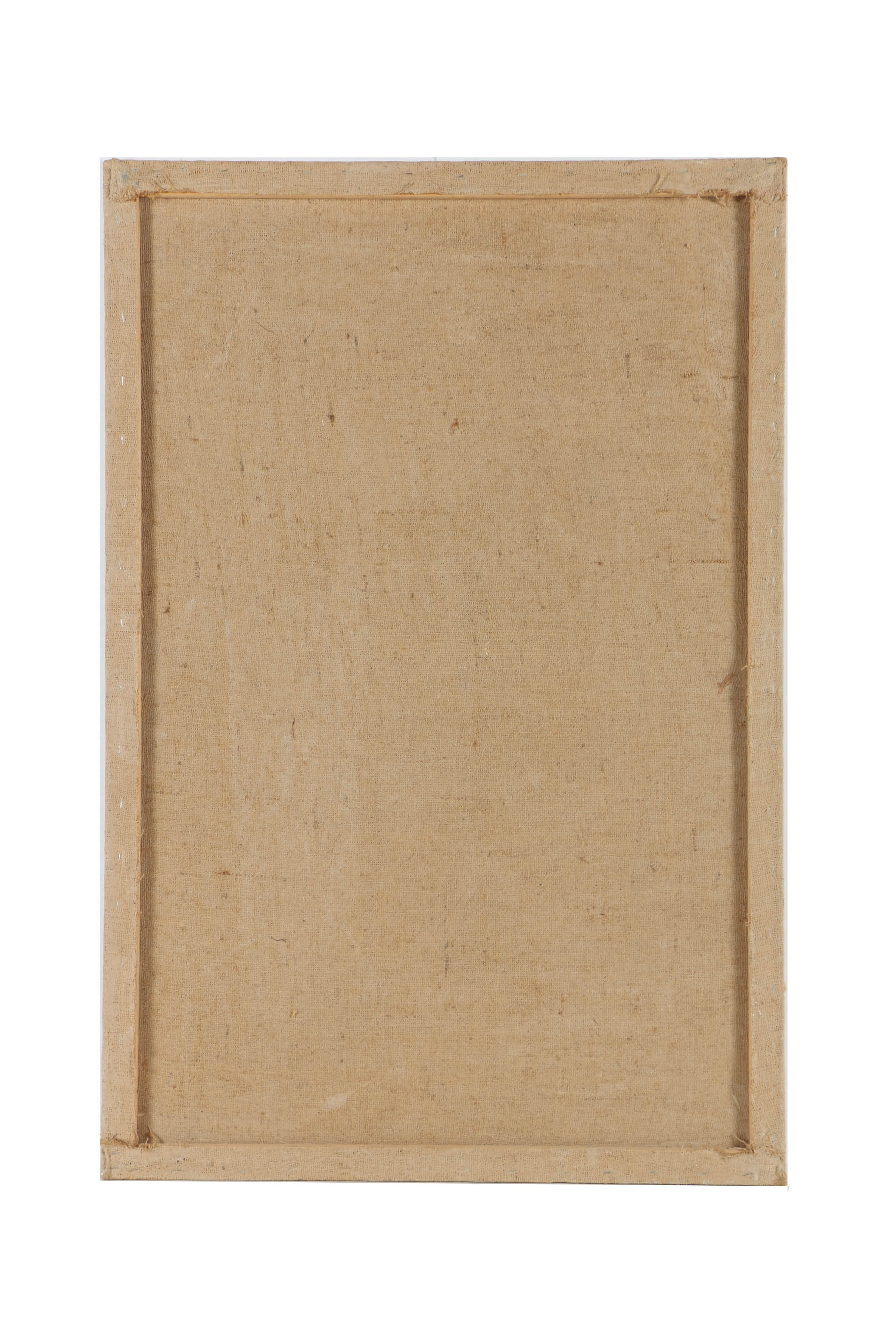 Jacques Lamy Fresco Painting on Burlap of a Corinthian Column