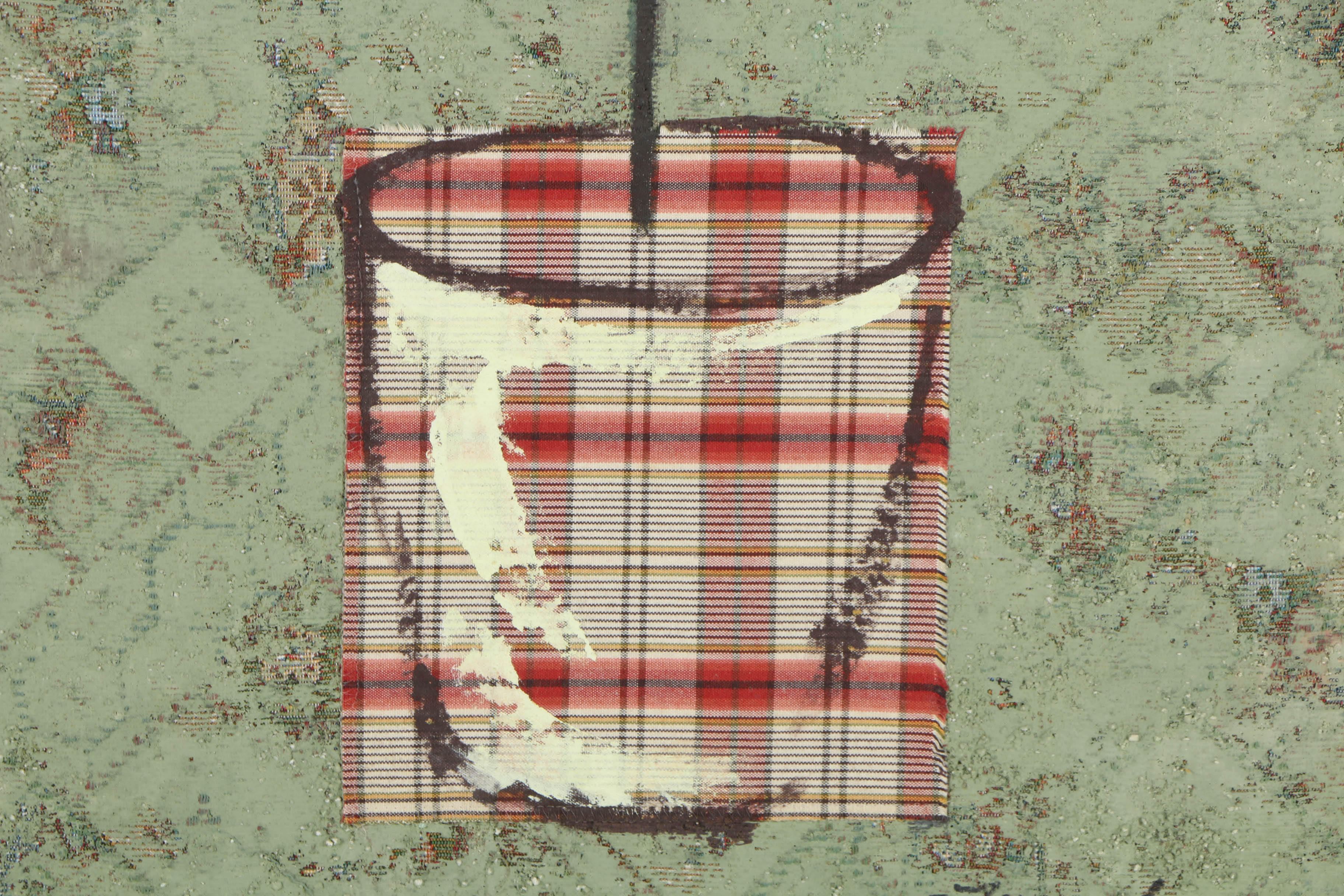 Jacques Lamy Mixed Media Composition on Board of a Still-Life of Roses