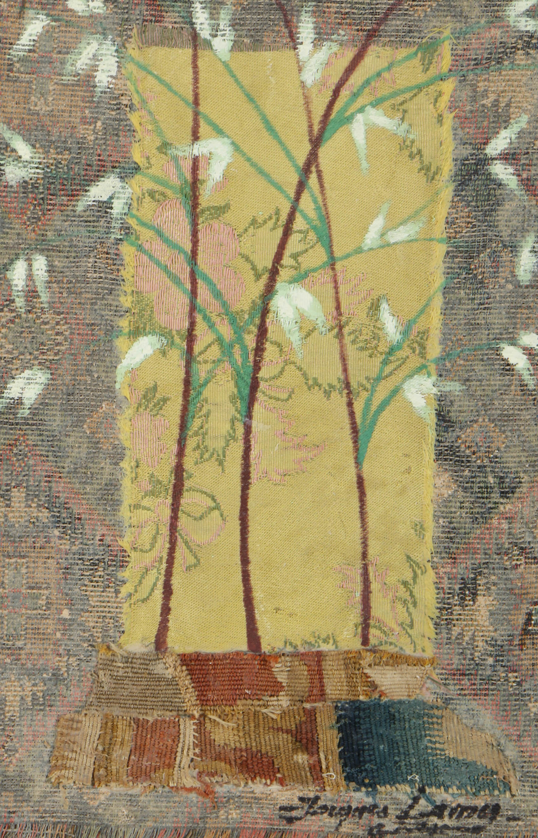 Jacques Lamy Mixed Media Composition on Board of a Still-Life