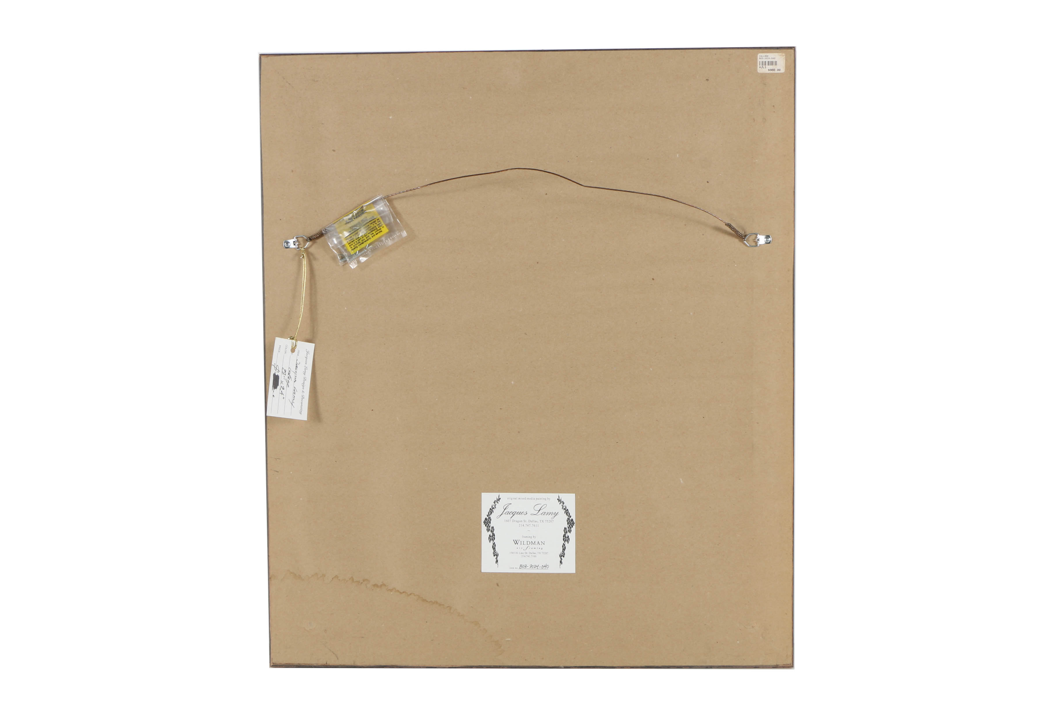 Jacques Lamy Mixed Media Composition on Board of a Still-Life