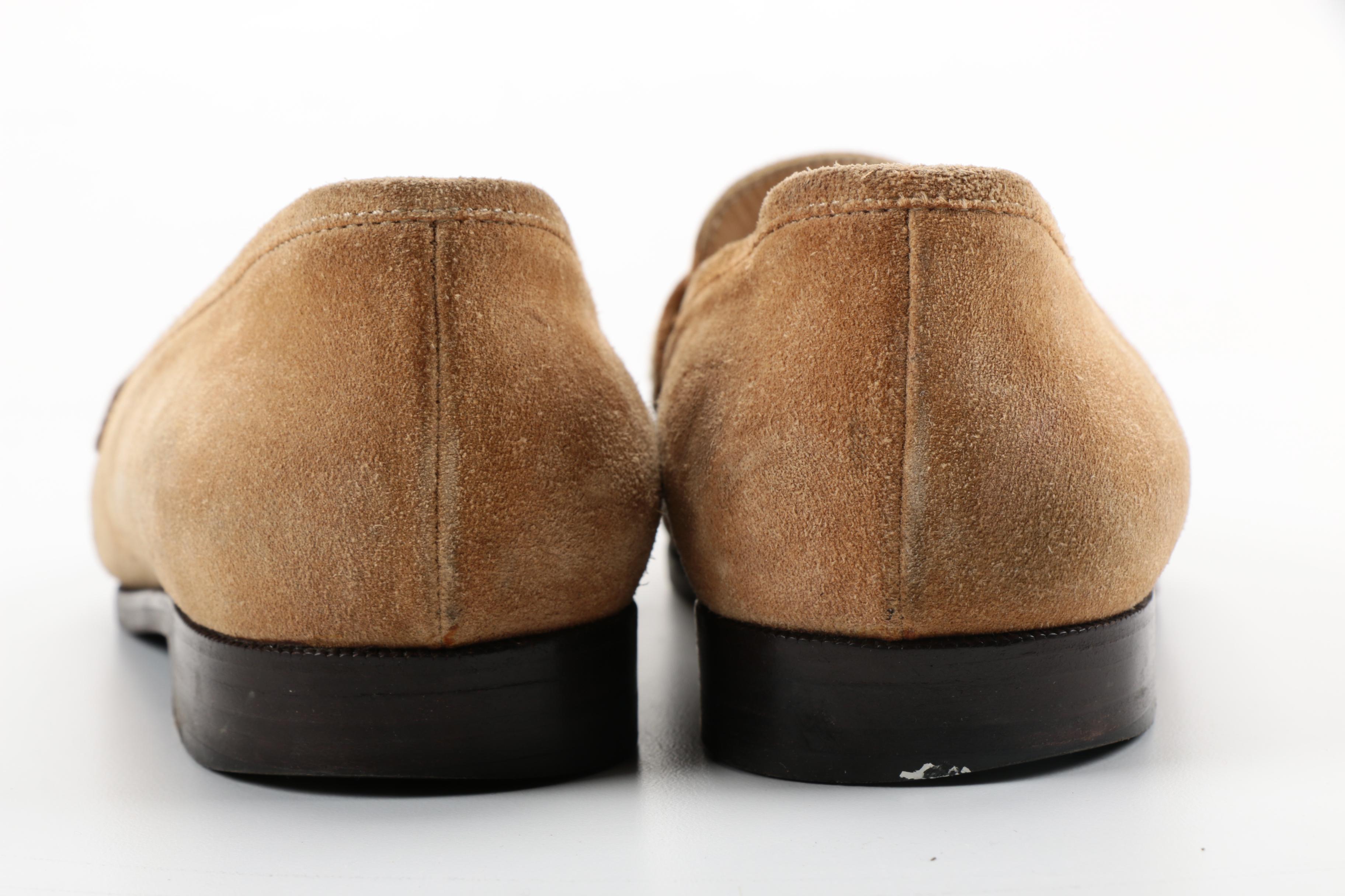 Chanel Tan Suede Loafers