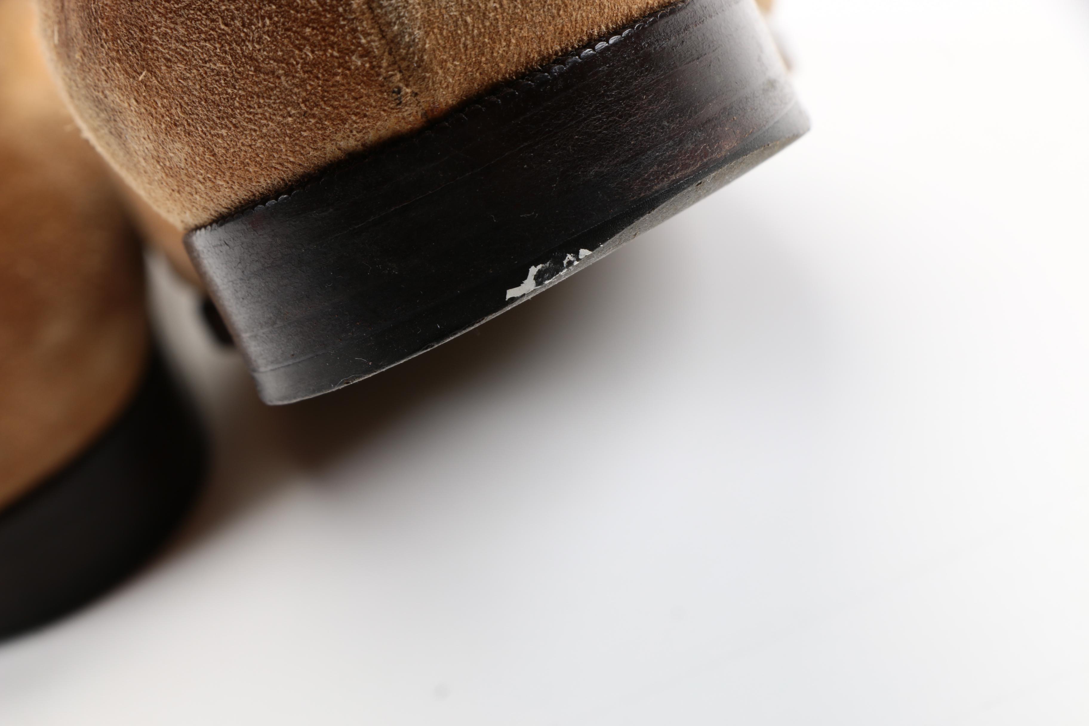 Chanel Tan Suede Loafers