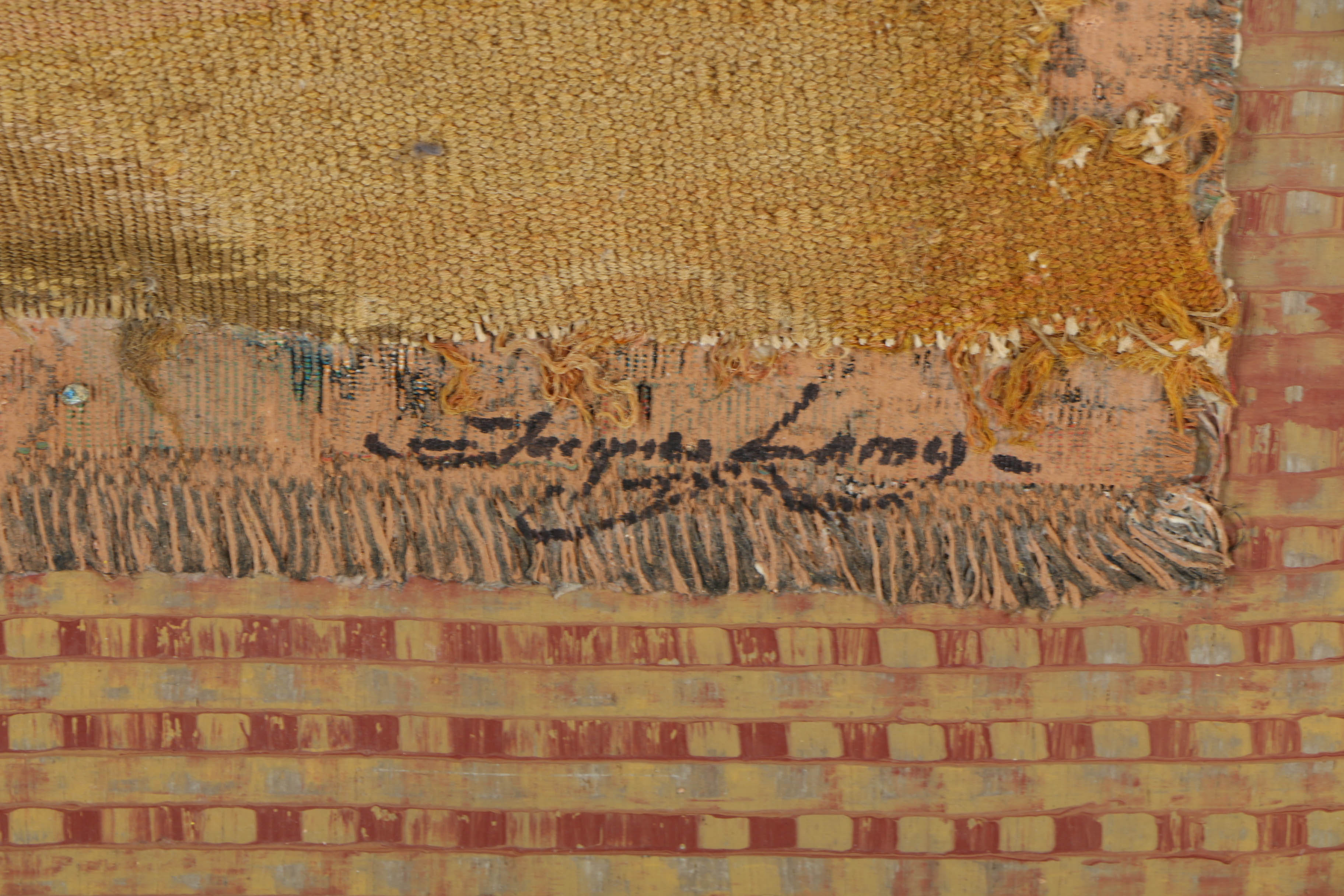 Jacques Lemy Mixed Media Painting on Board of Bamboo