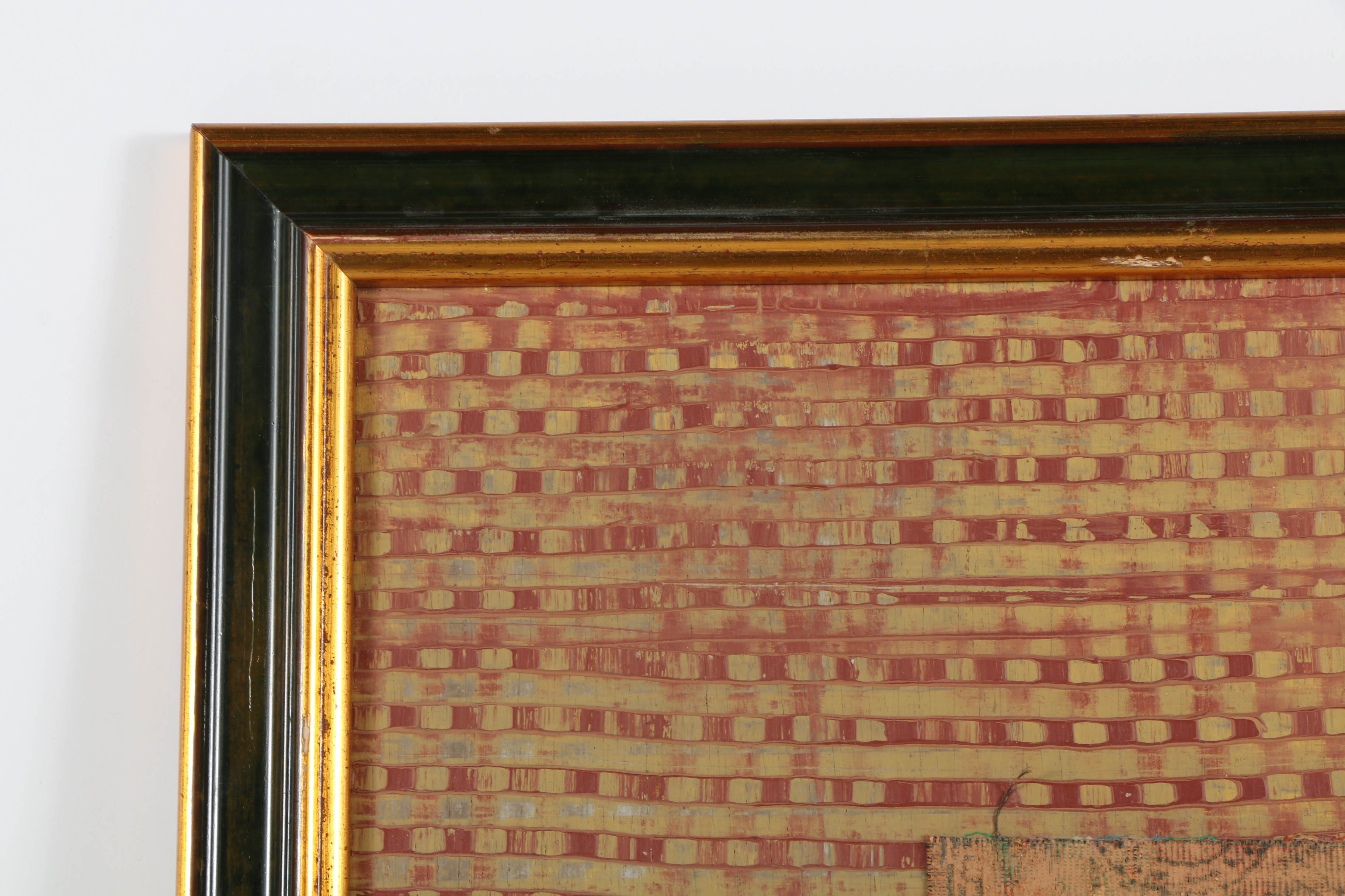 Jacques Lemy Mixed Media Painting on Board of Bamboo