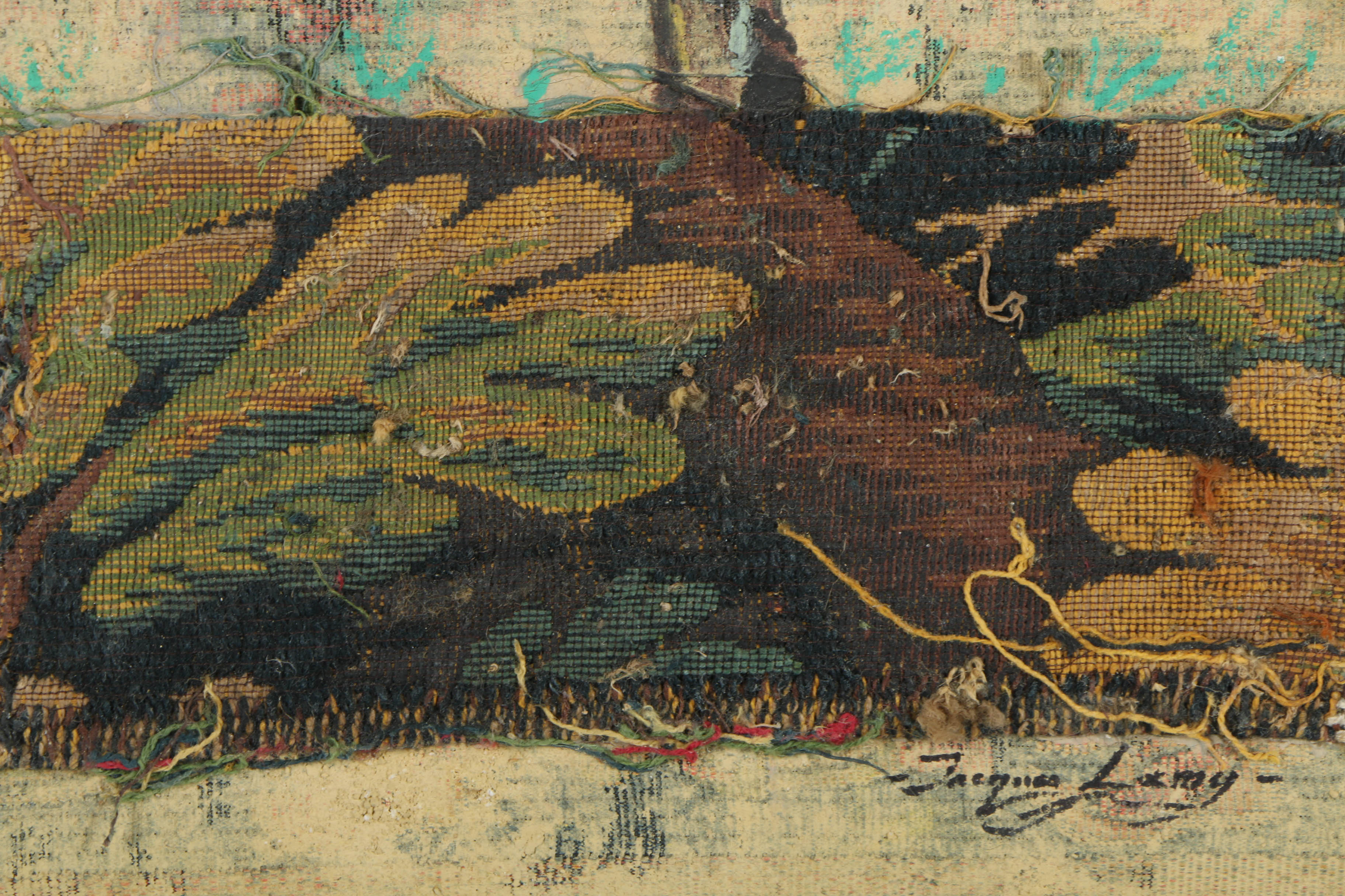 Jacques Lamy Mixed Media Composition on Board of a Bonsai Tree