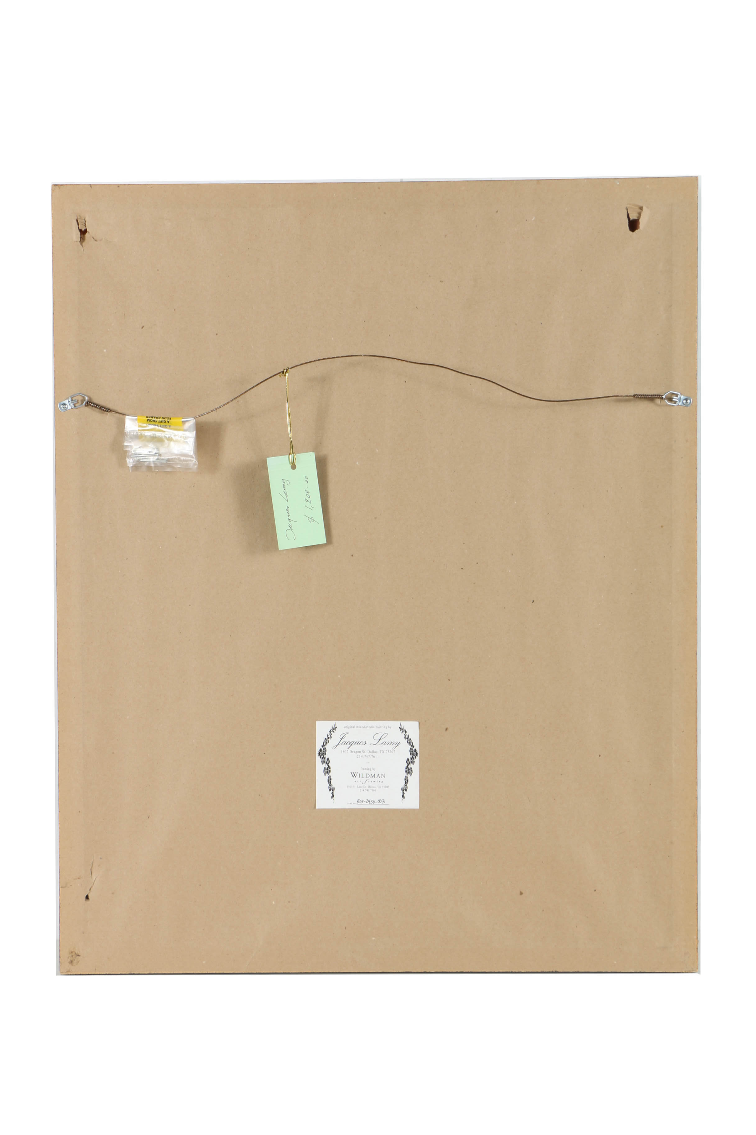 Jacques Lamy Mixed Media Composition on Board of a Bonsai Tree