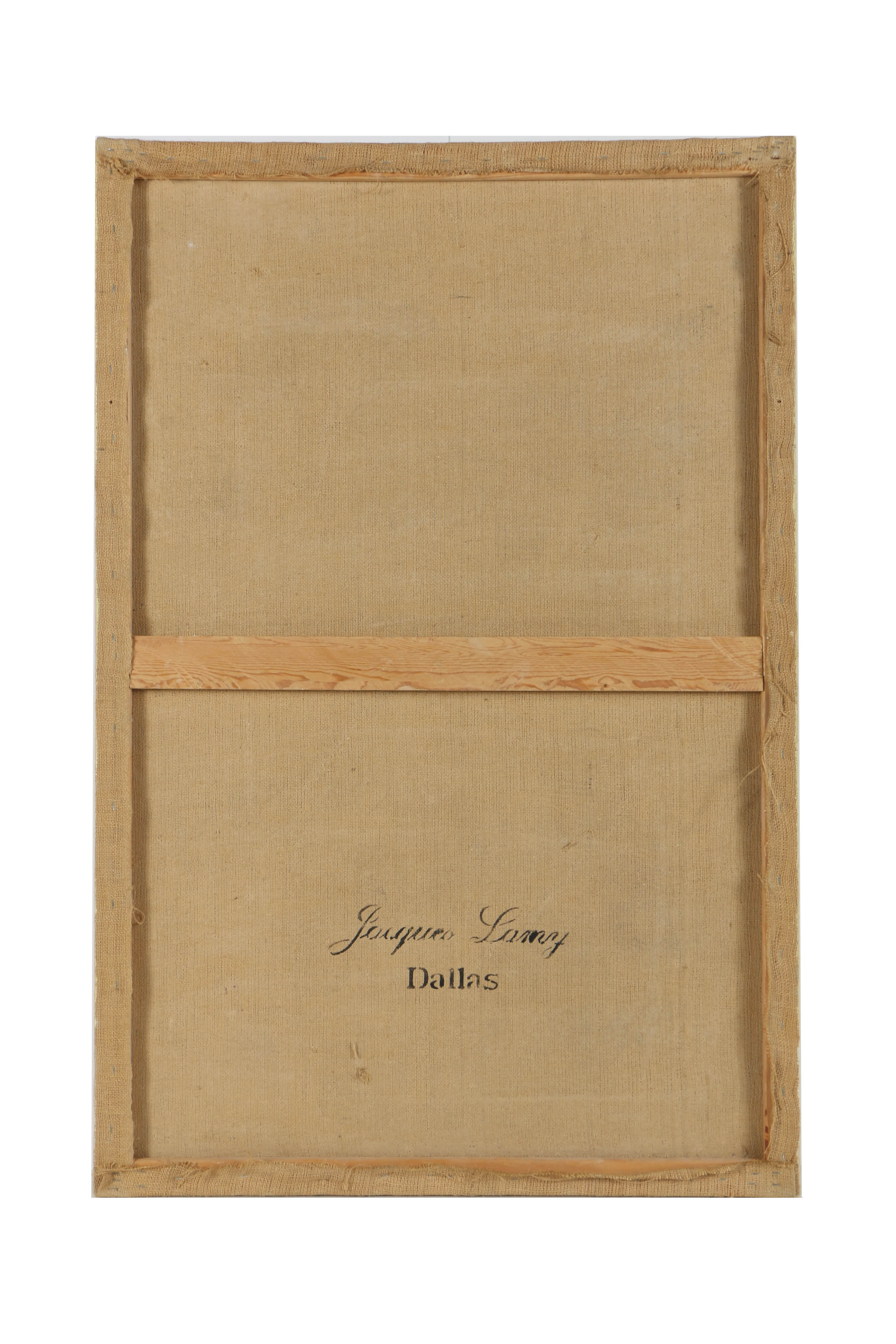 Jacques Lamy Fresco Painting on Burlap of Still Life