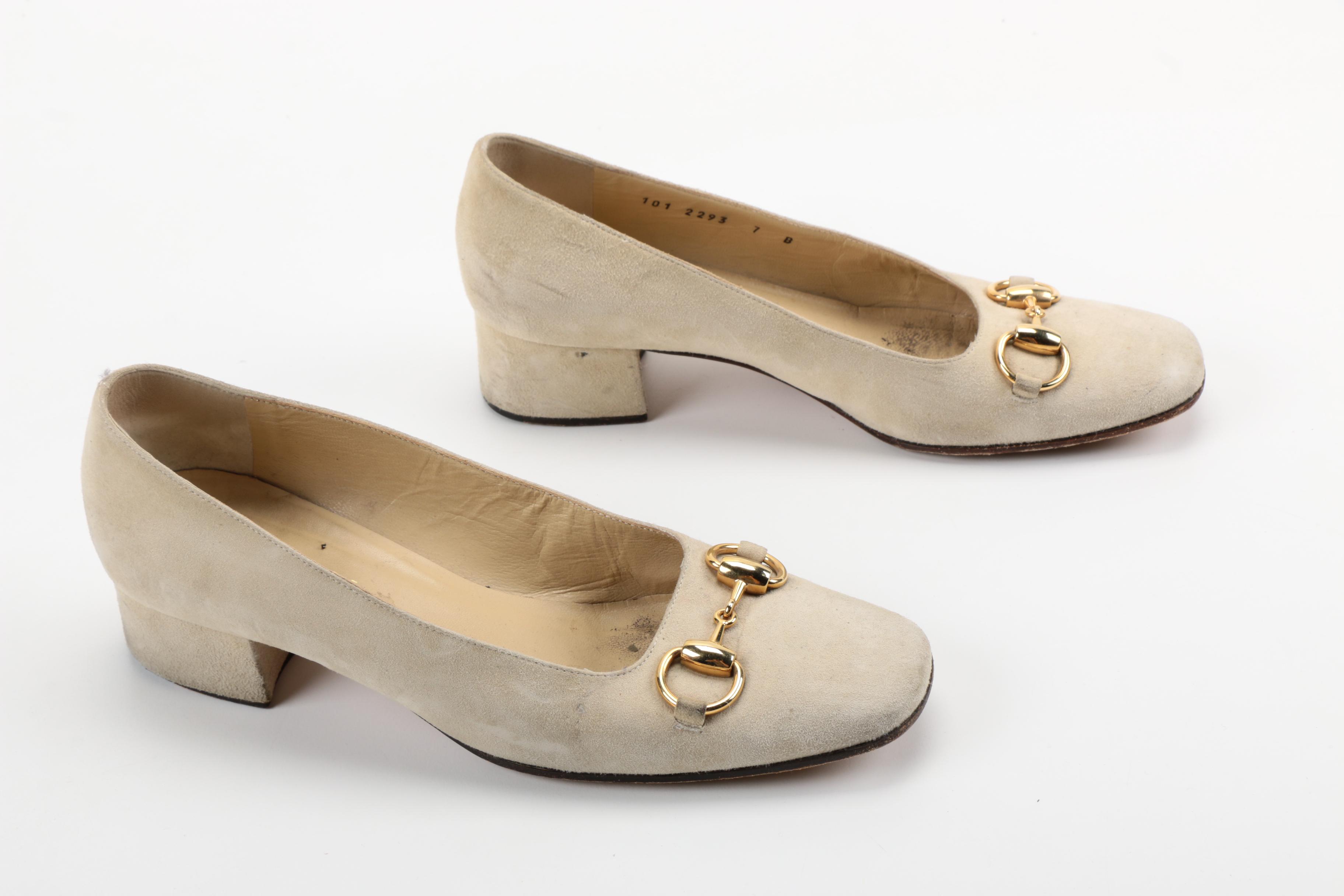 Women's Gucci Suede Dress Pumps