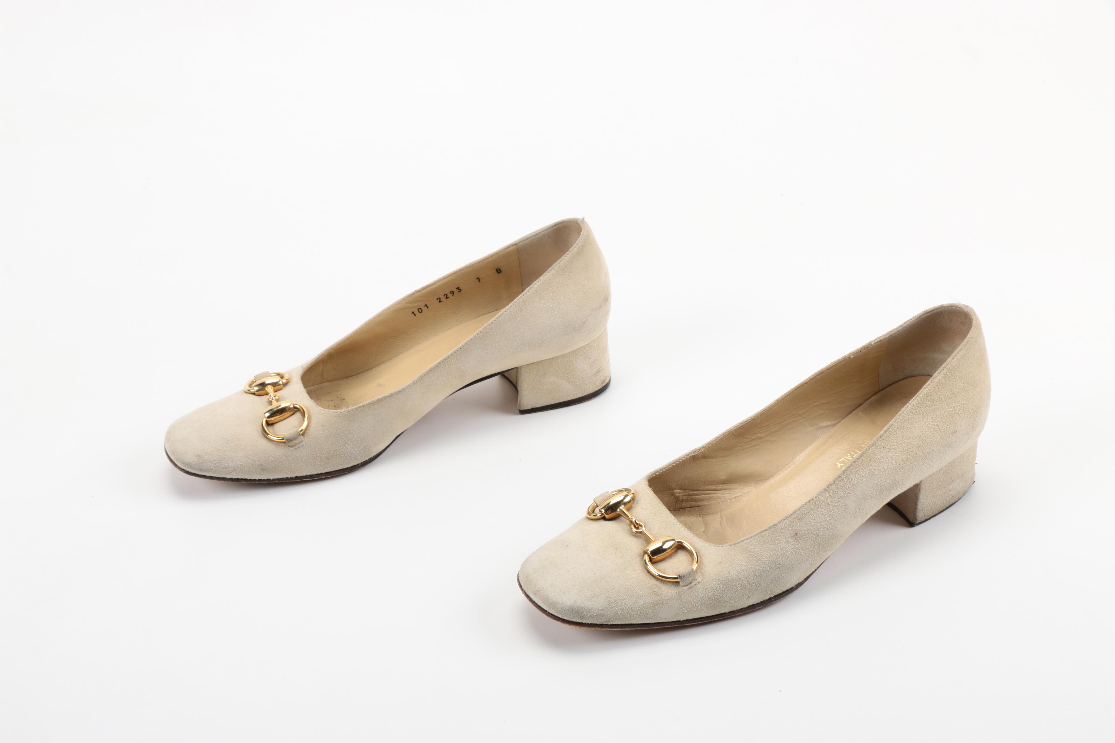Women's Gucci Suede Dress Pumps