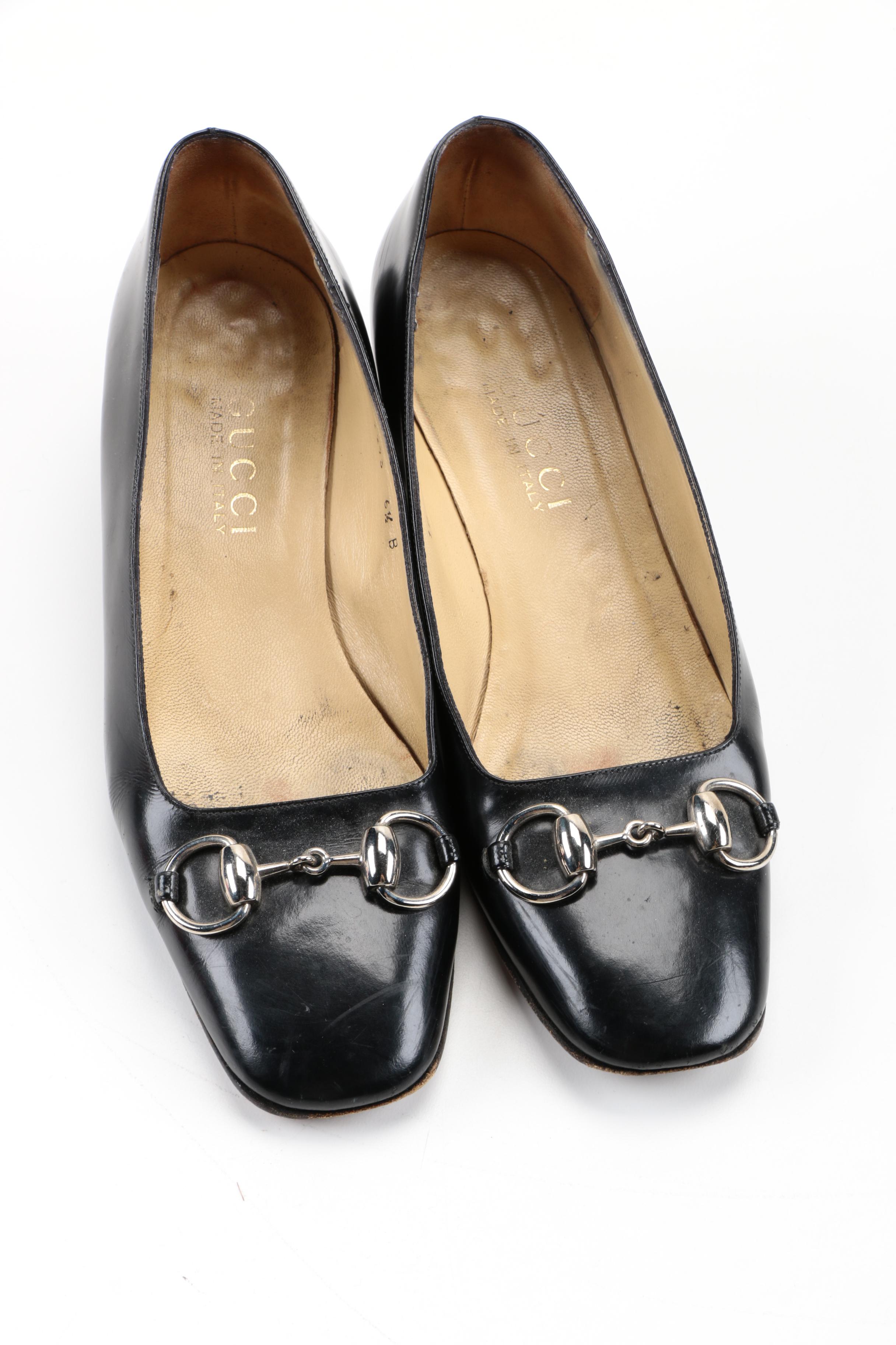 Women's Gucci Horsebit Black Pumps