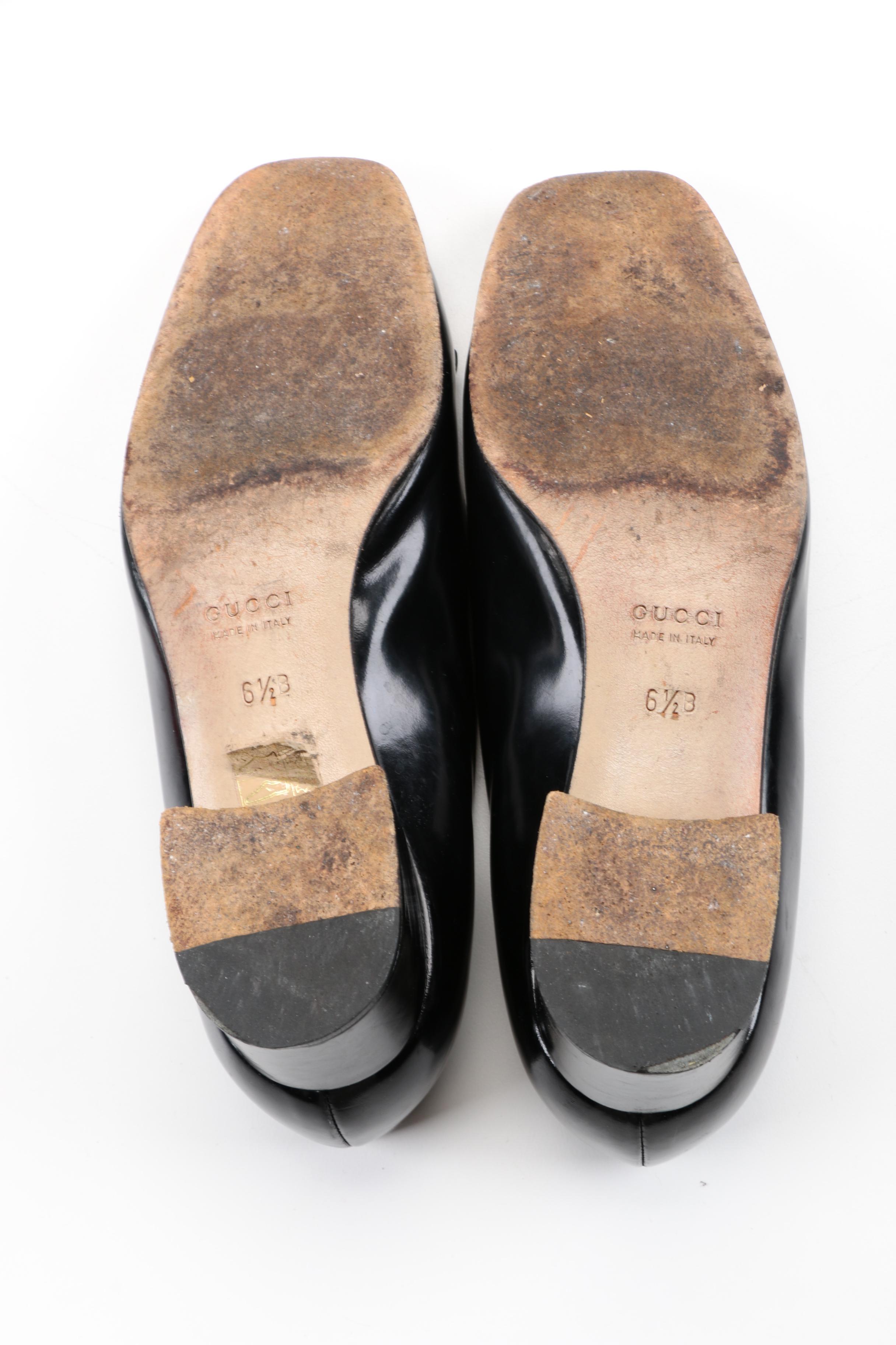 Women's Gucci Horsebit Black Pumps