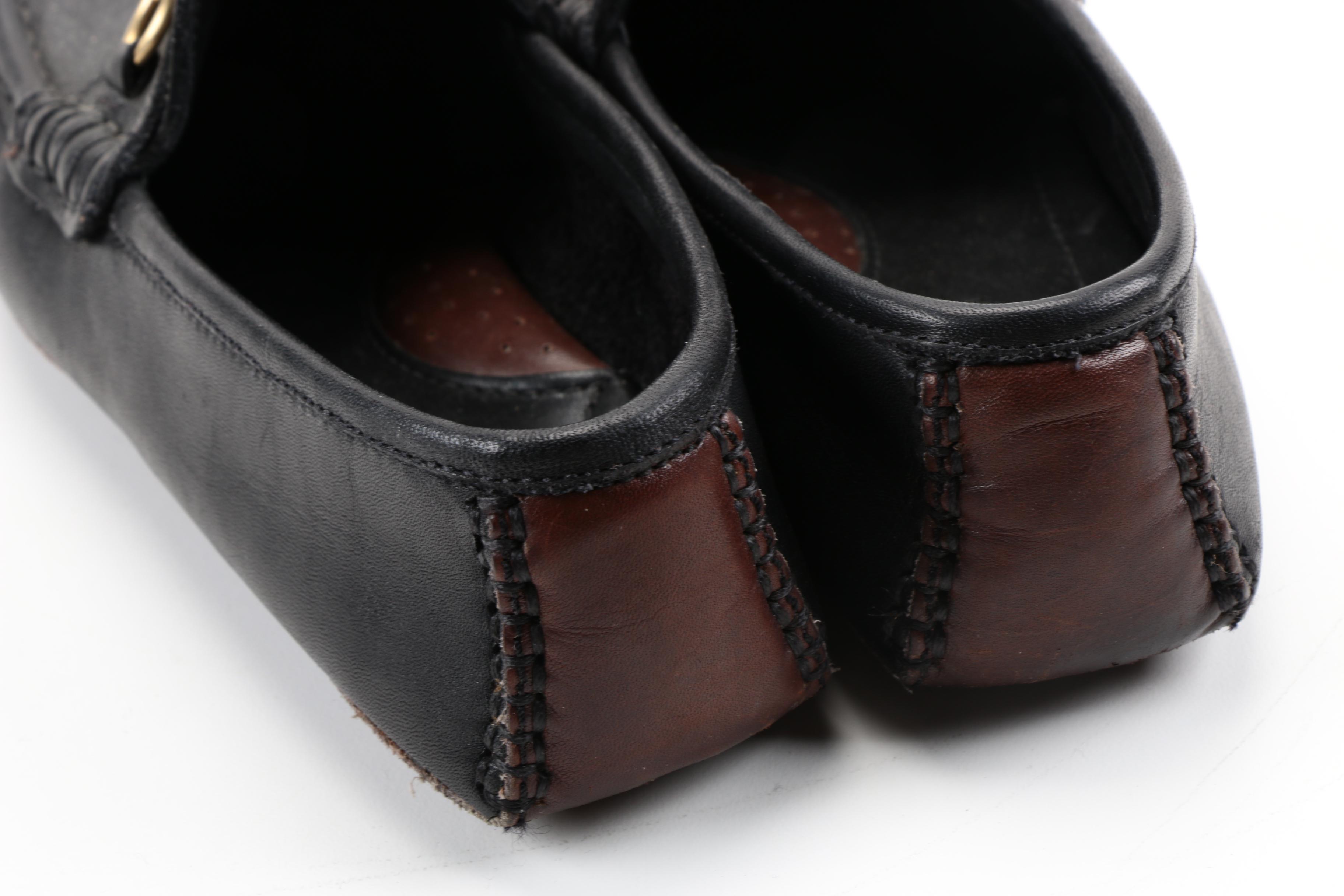 Women's Gucci Black Leather Loafers