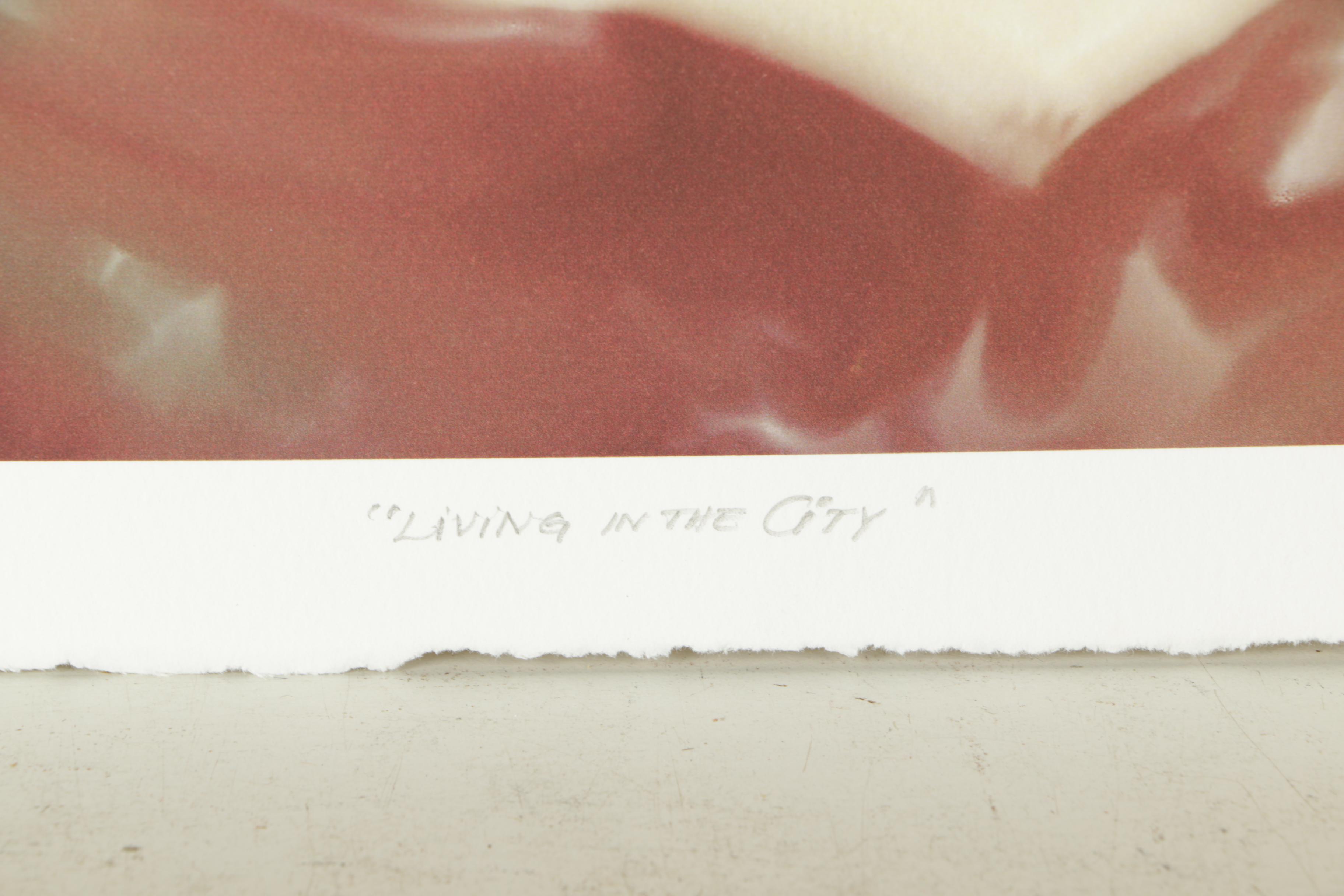 Artist Proof Reproduction Print "Living in the City"