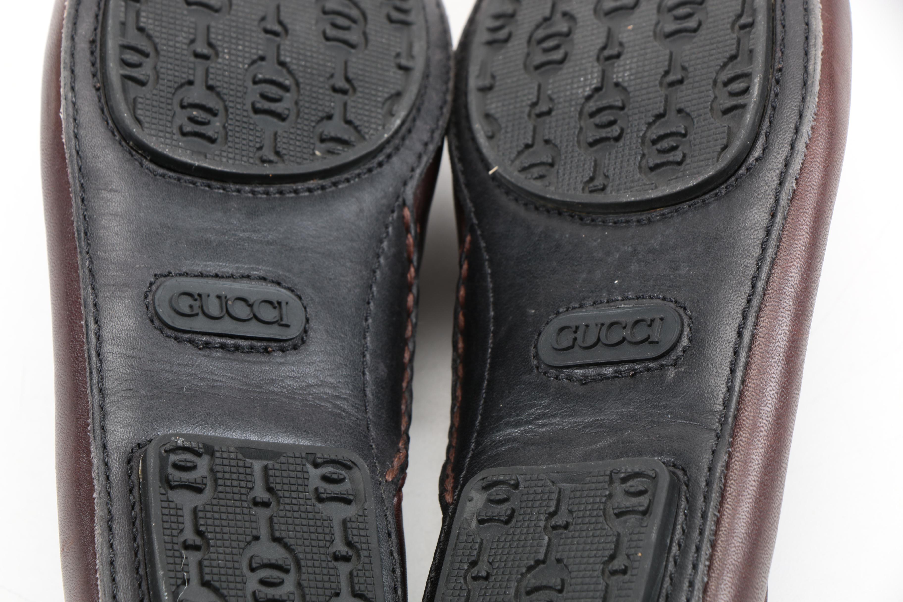 Women's Gucci Leather Horsebit Loafers