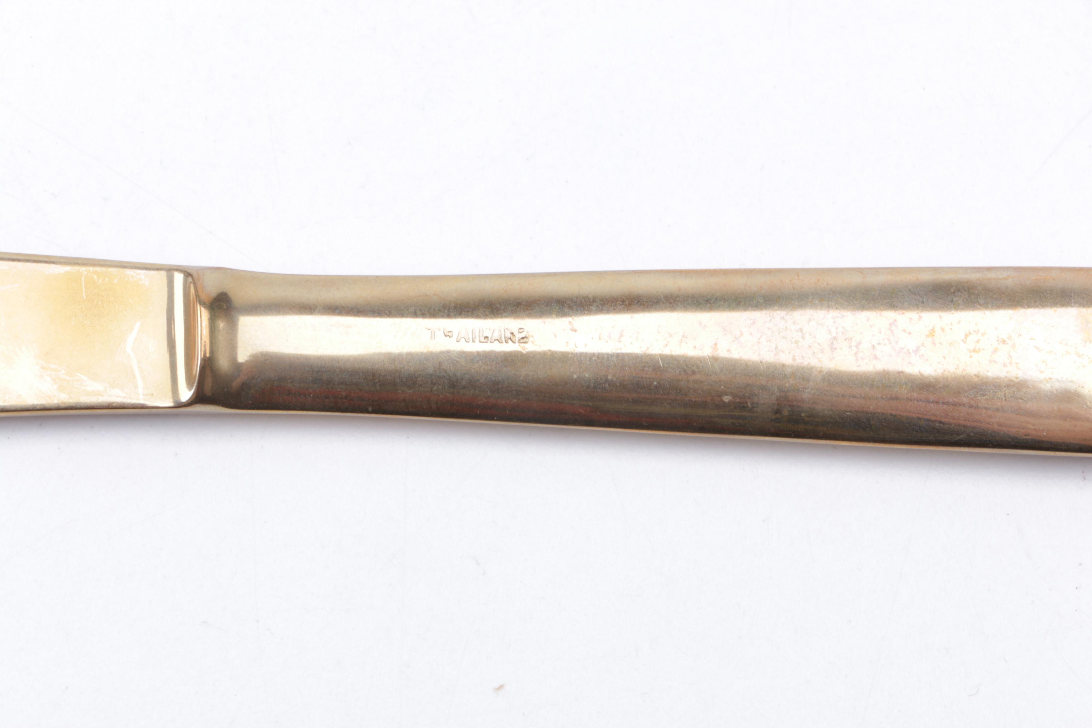 Thai Bronze Nickel Alloy Flatware for Eight