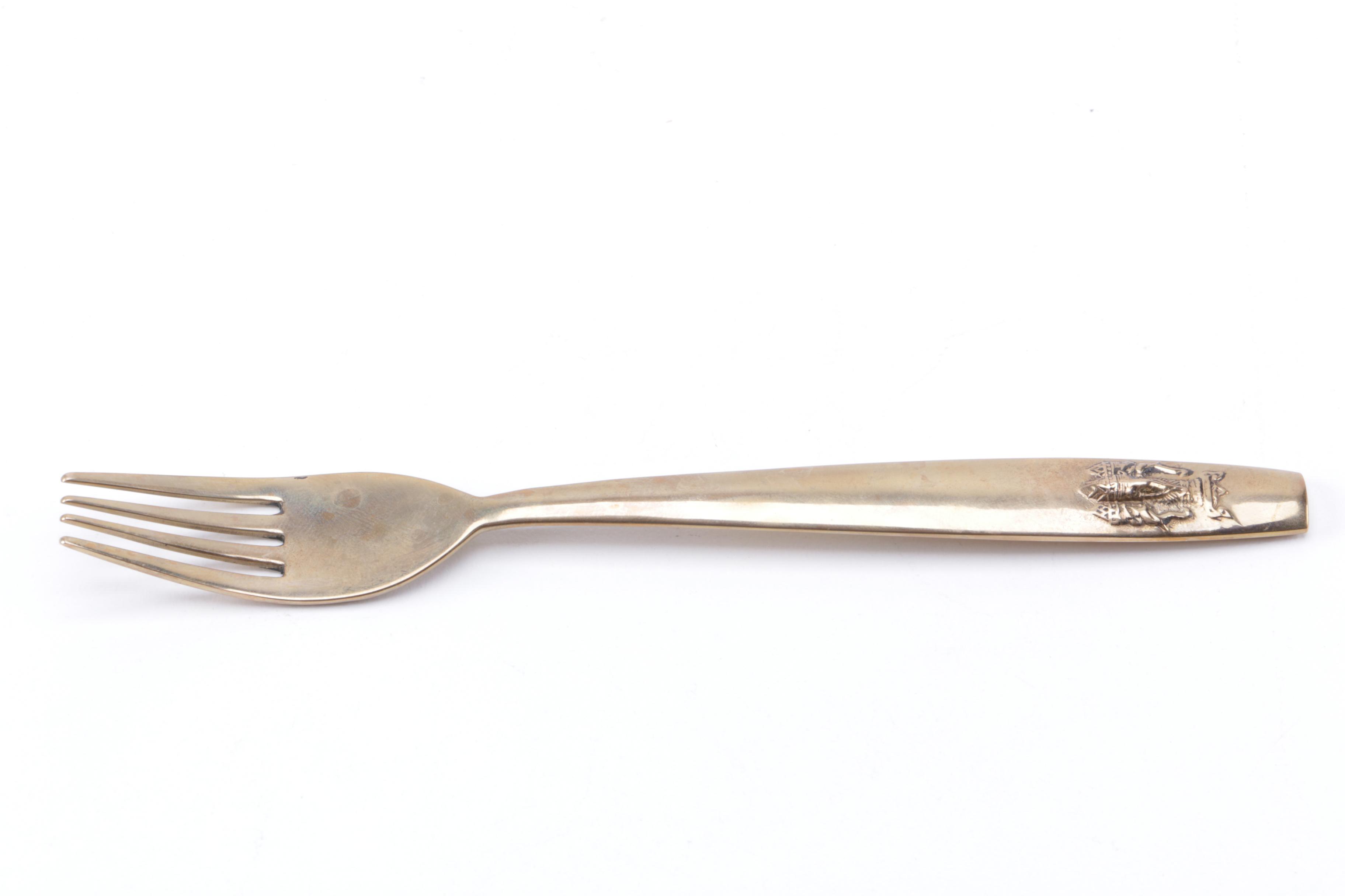 Thai Bronze Nickel Alloy Flatware for Eight