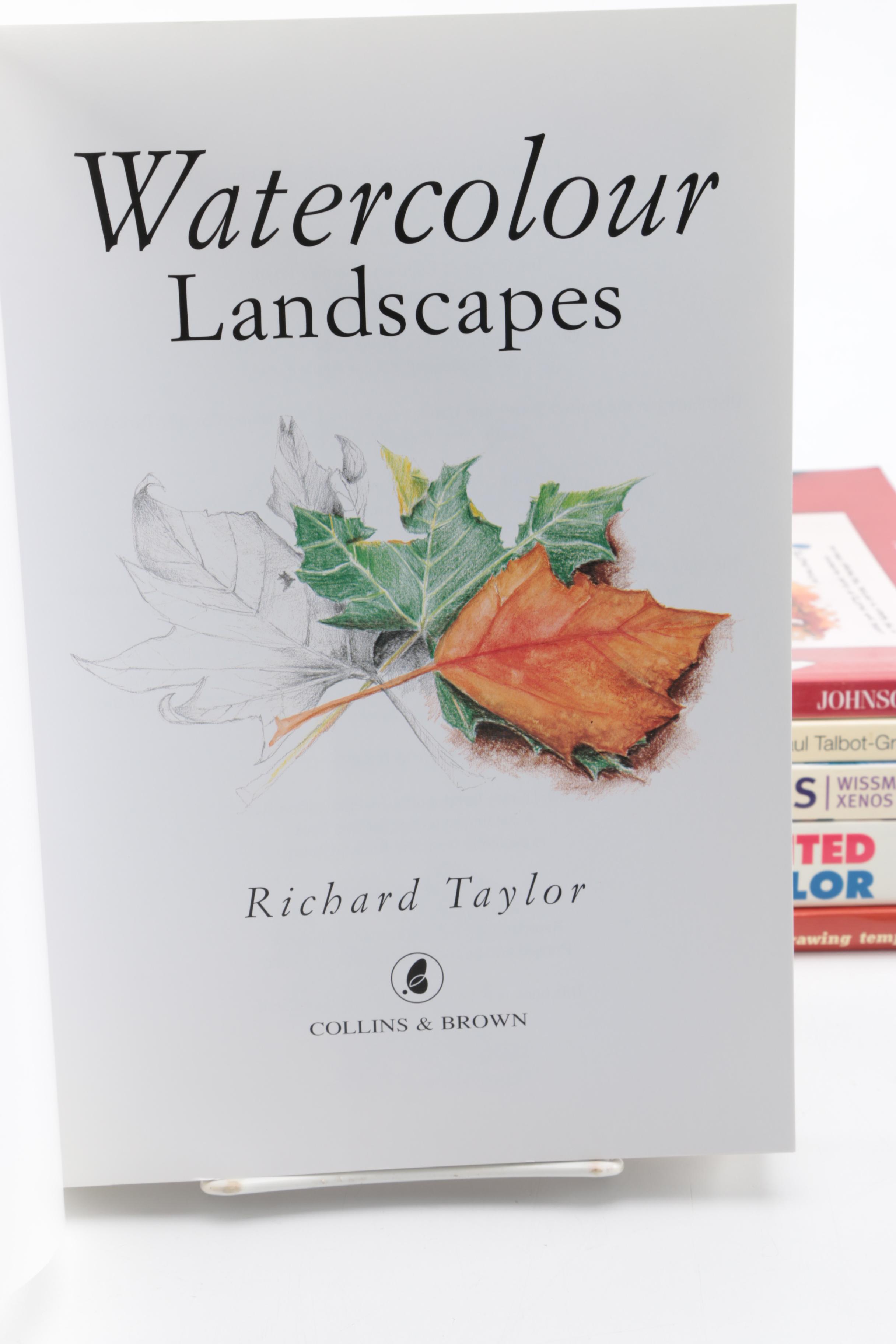 Collection of Watercolor Painting Instructional Books