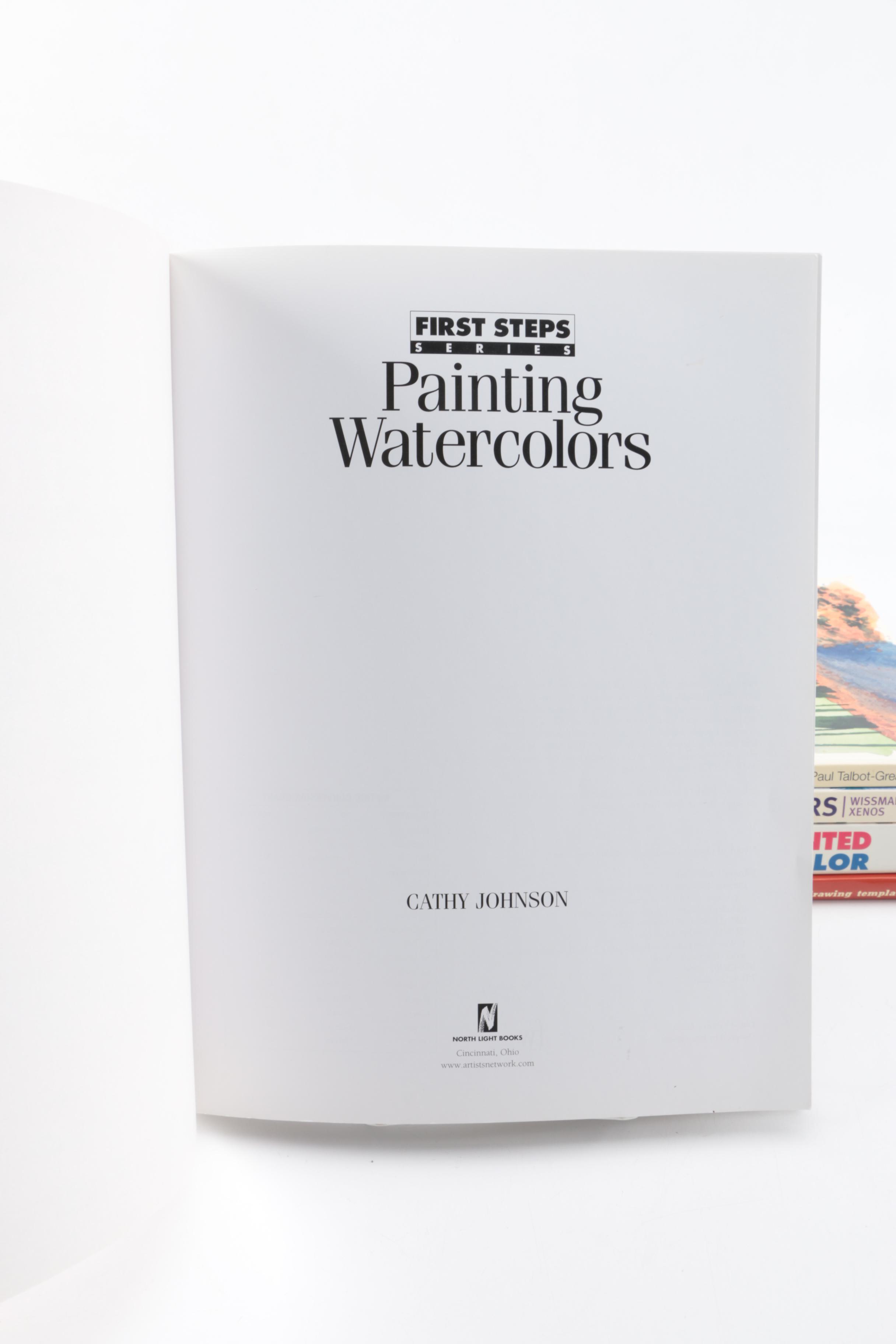 Collection of Watercolor Painting Instructional Books