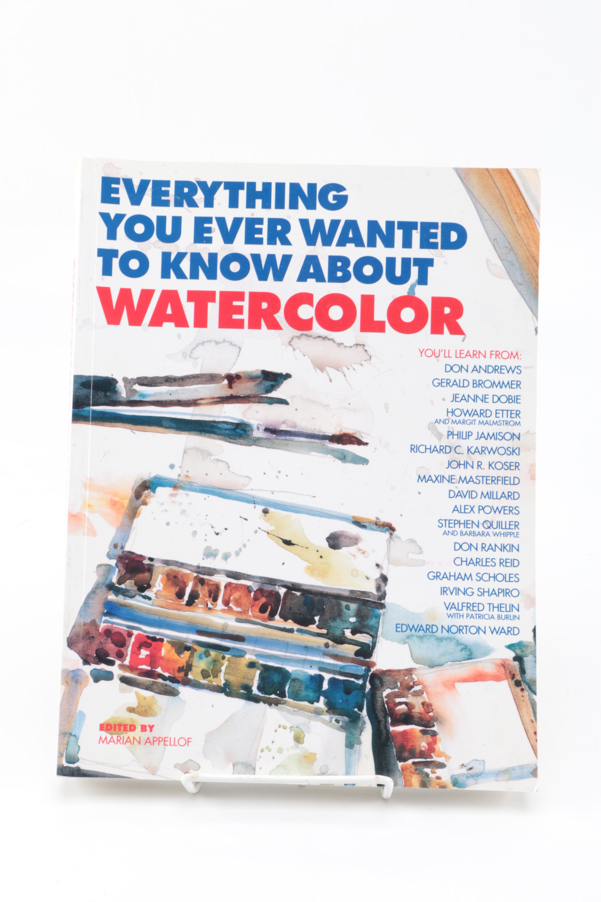 Collection of Watercolor Painting Instructional Books