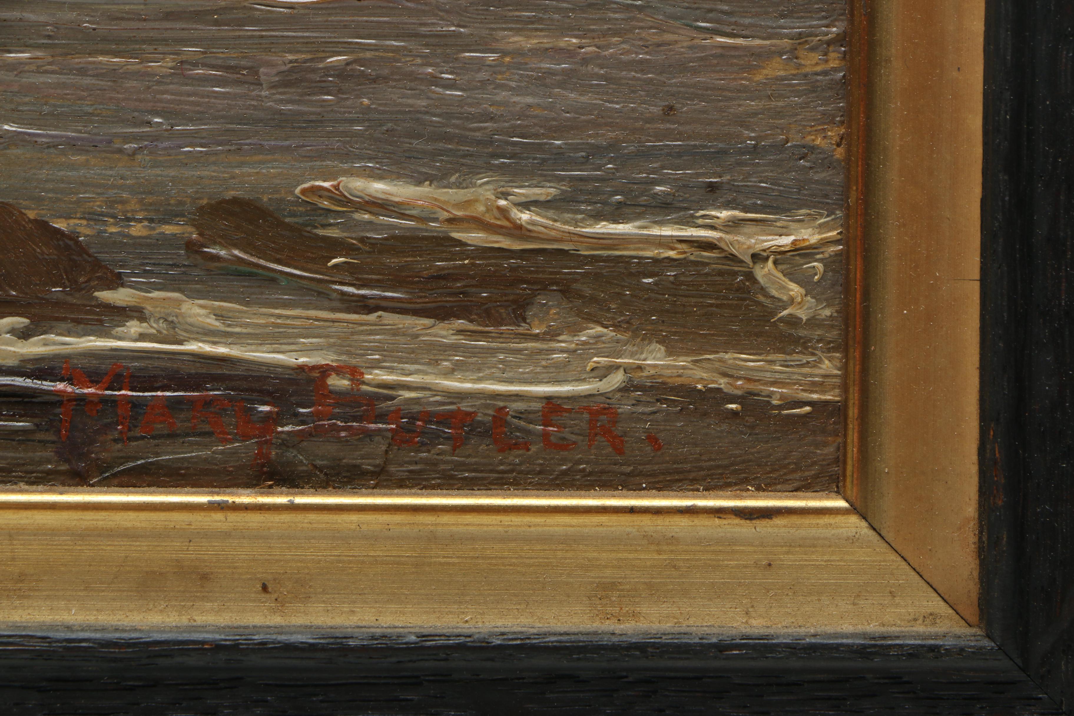 Mary Butler Oil Painting of a Waterfront Landscape