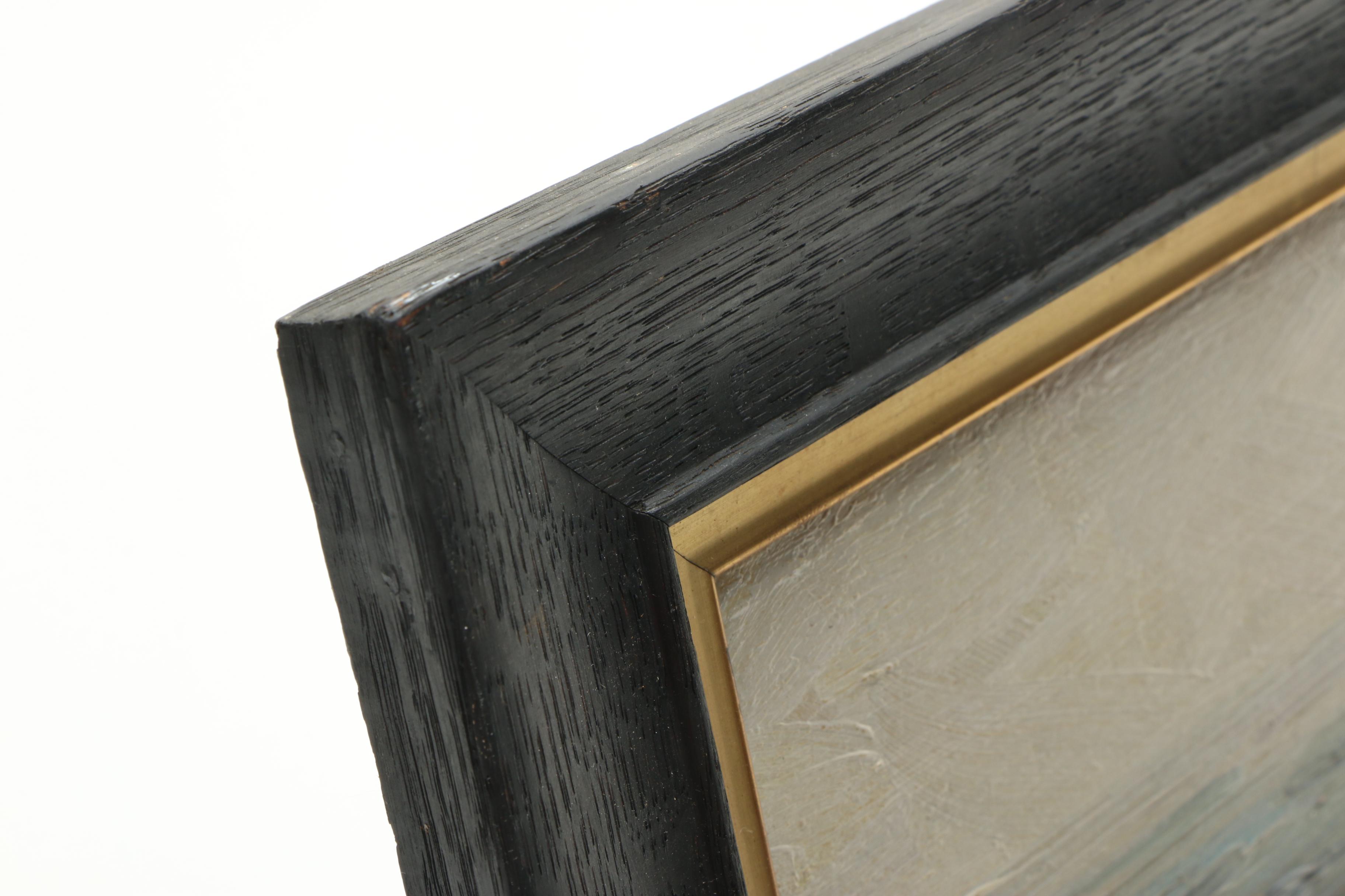 Mary Butler Oil Painting of a Waterfront Landscape