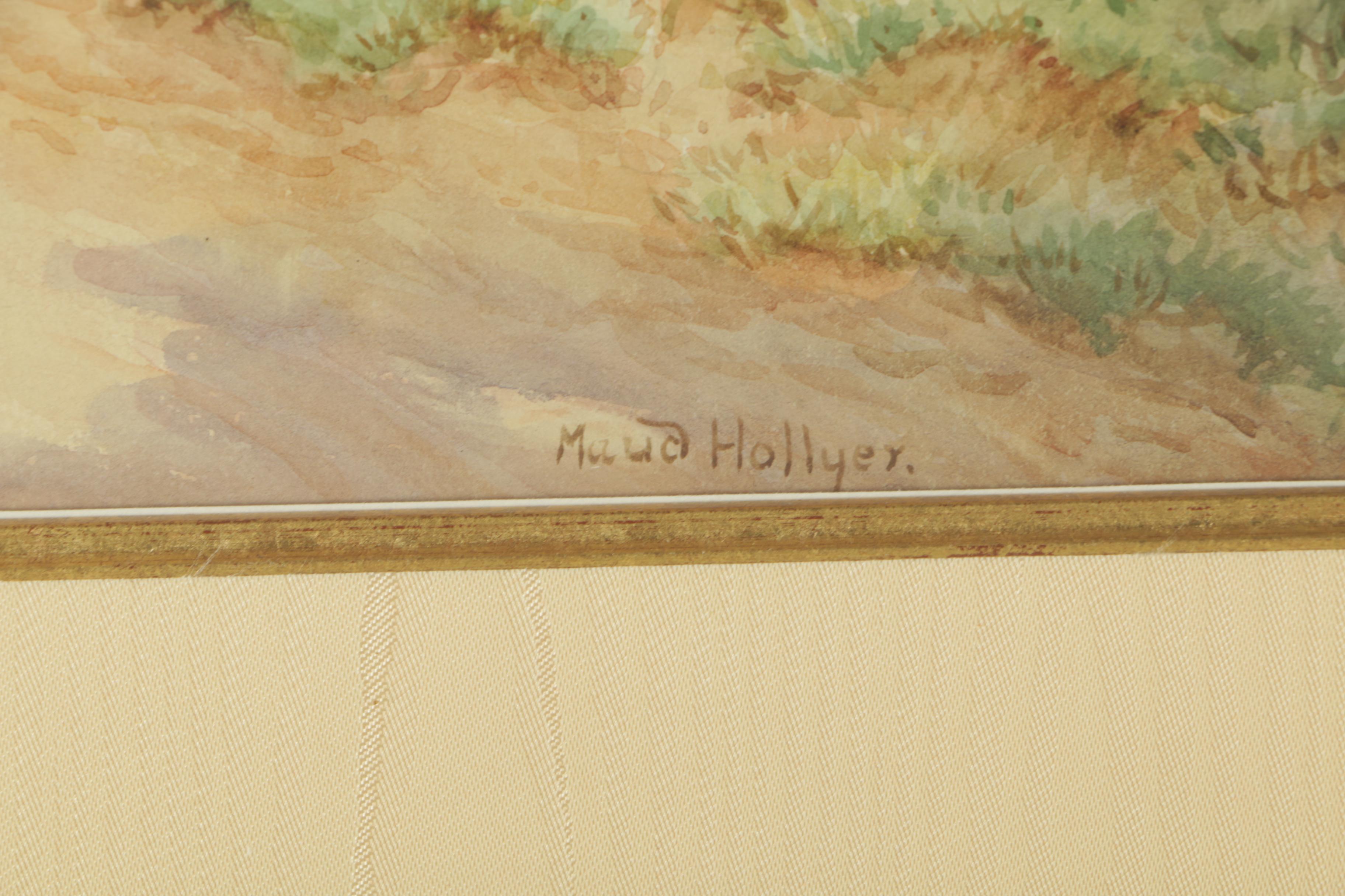 Maud Hollyer Watercolor Painting of a Rural Cottage