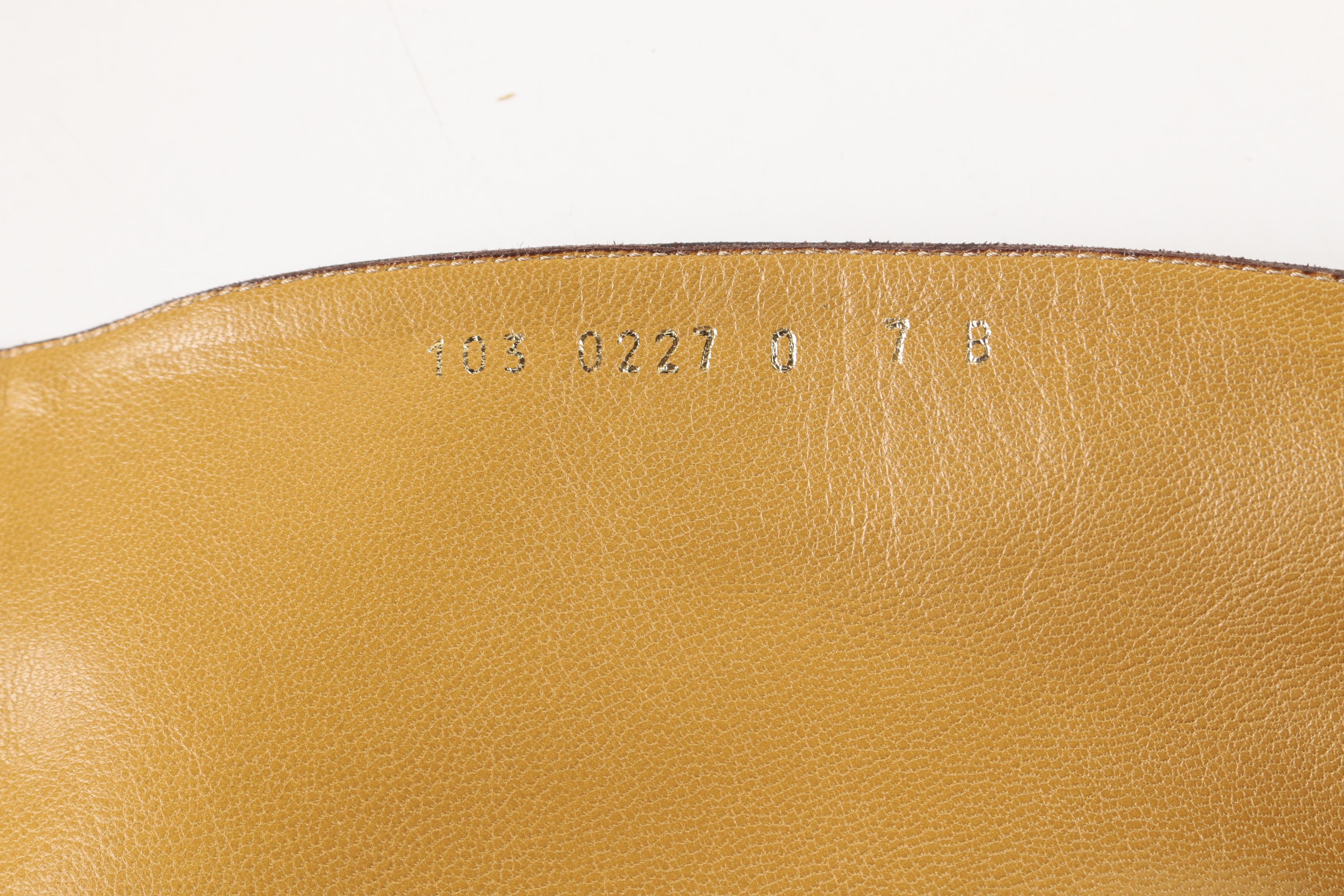 Gucci Brown Leather Knee-High Boots