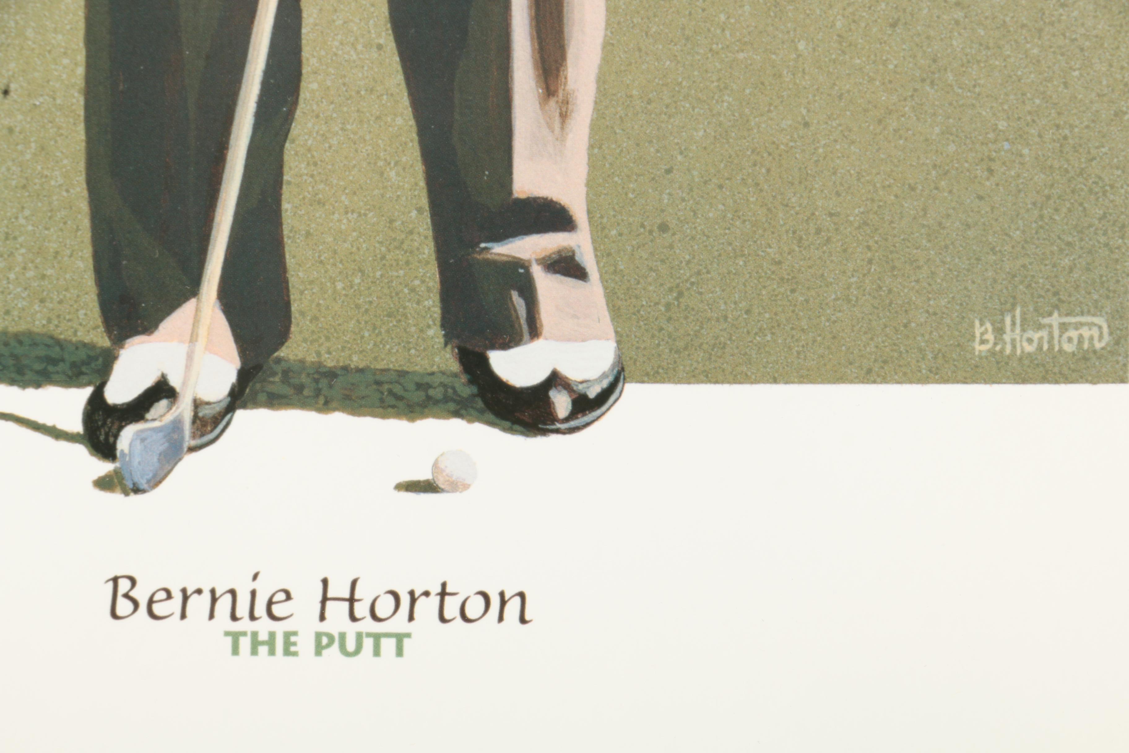 Offset Lithograph Prints After Bernie Horton's "The Putt" and "The Sand Shot"