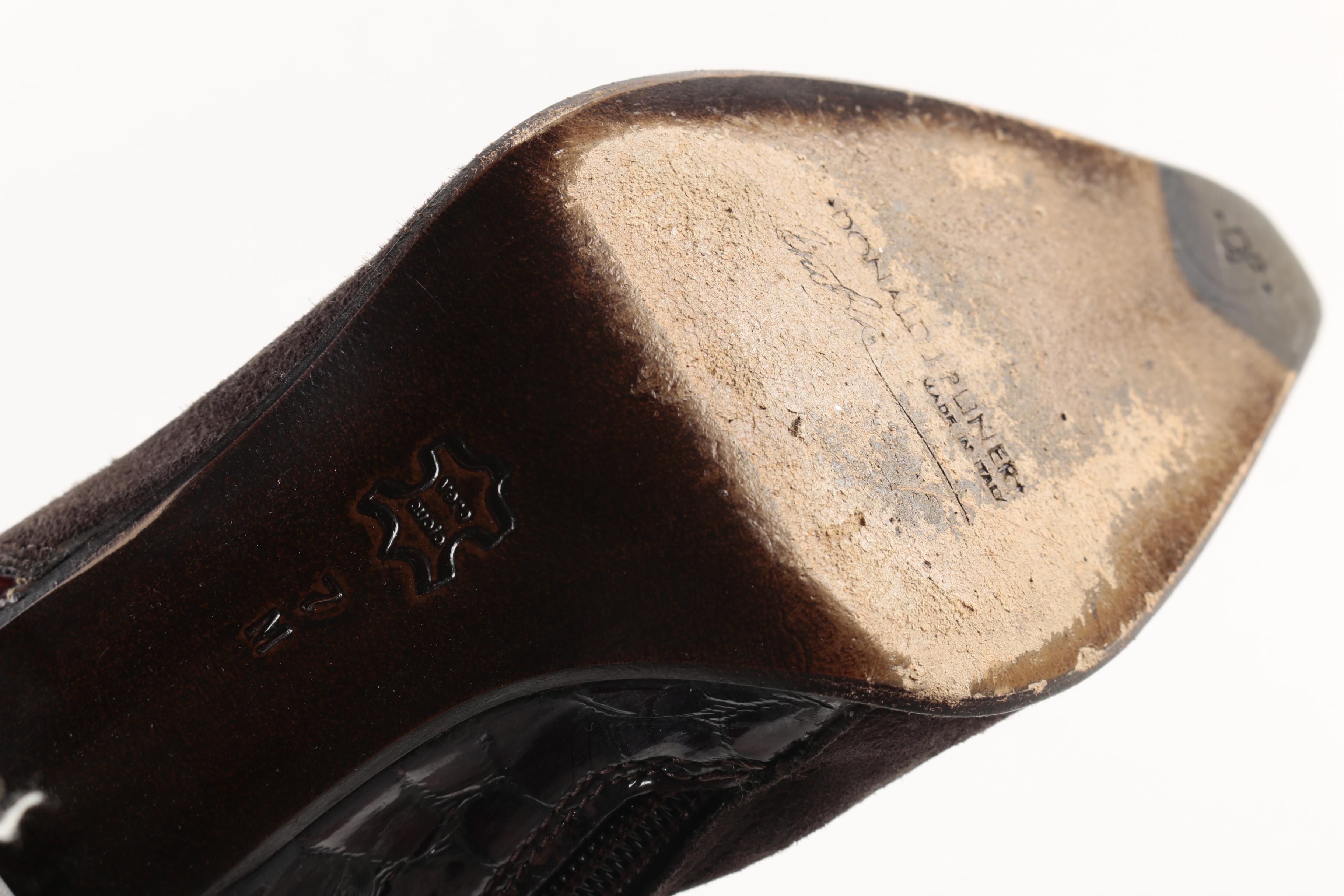 Donald J. Pliner Dark Brown Suede "Vida" Boots