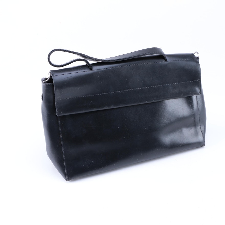 Lamarthe Black Leather Handbag