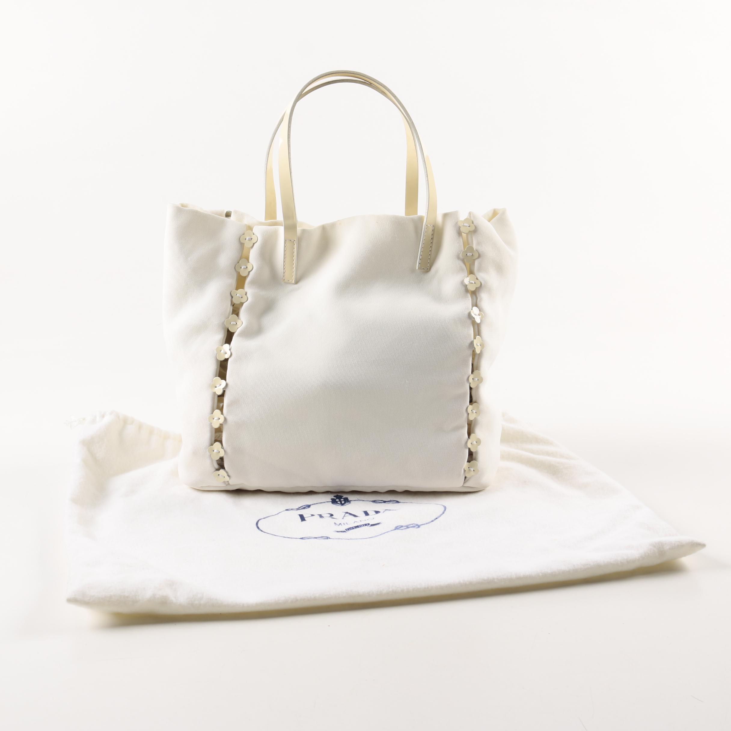 Prada Floral Tote Bag