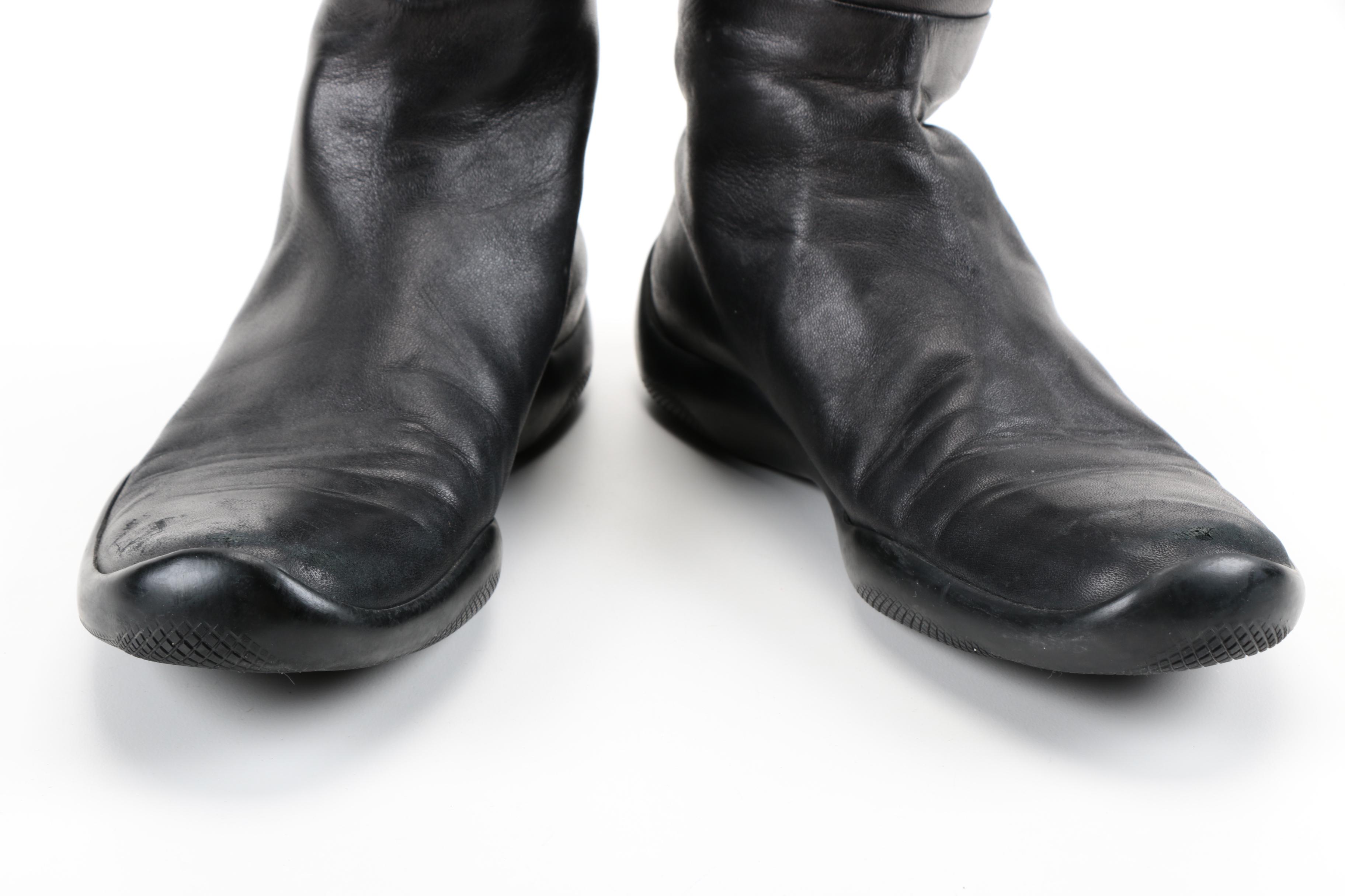 Women's Prada Black Leather Boots