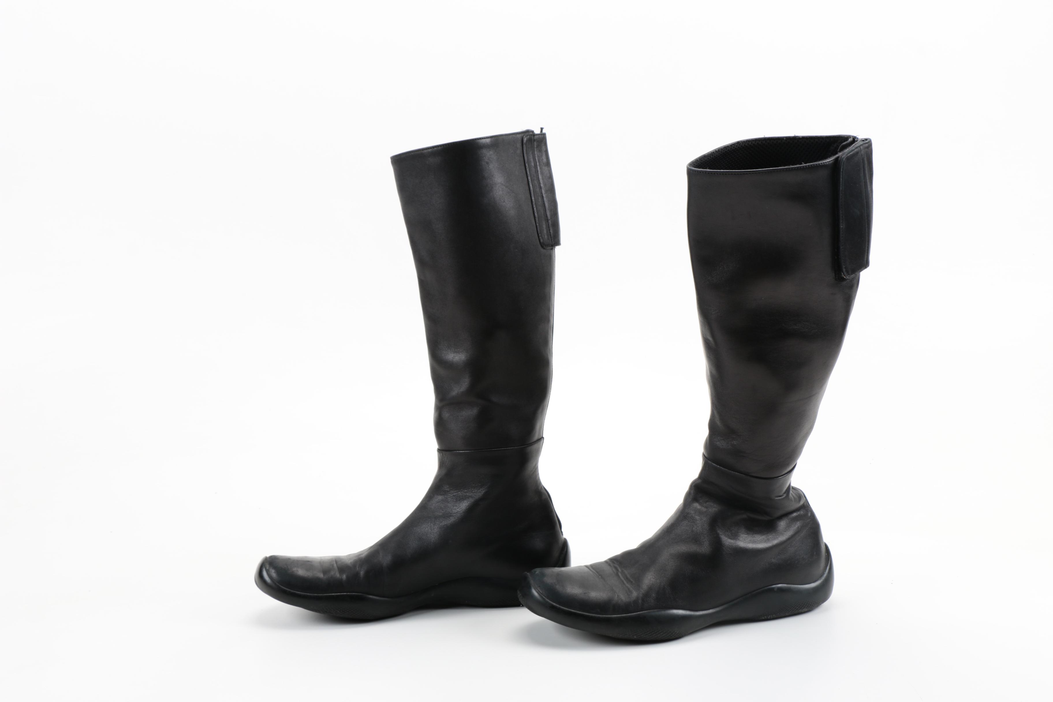 Women's Prada Black Leather Boots