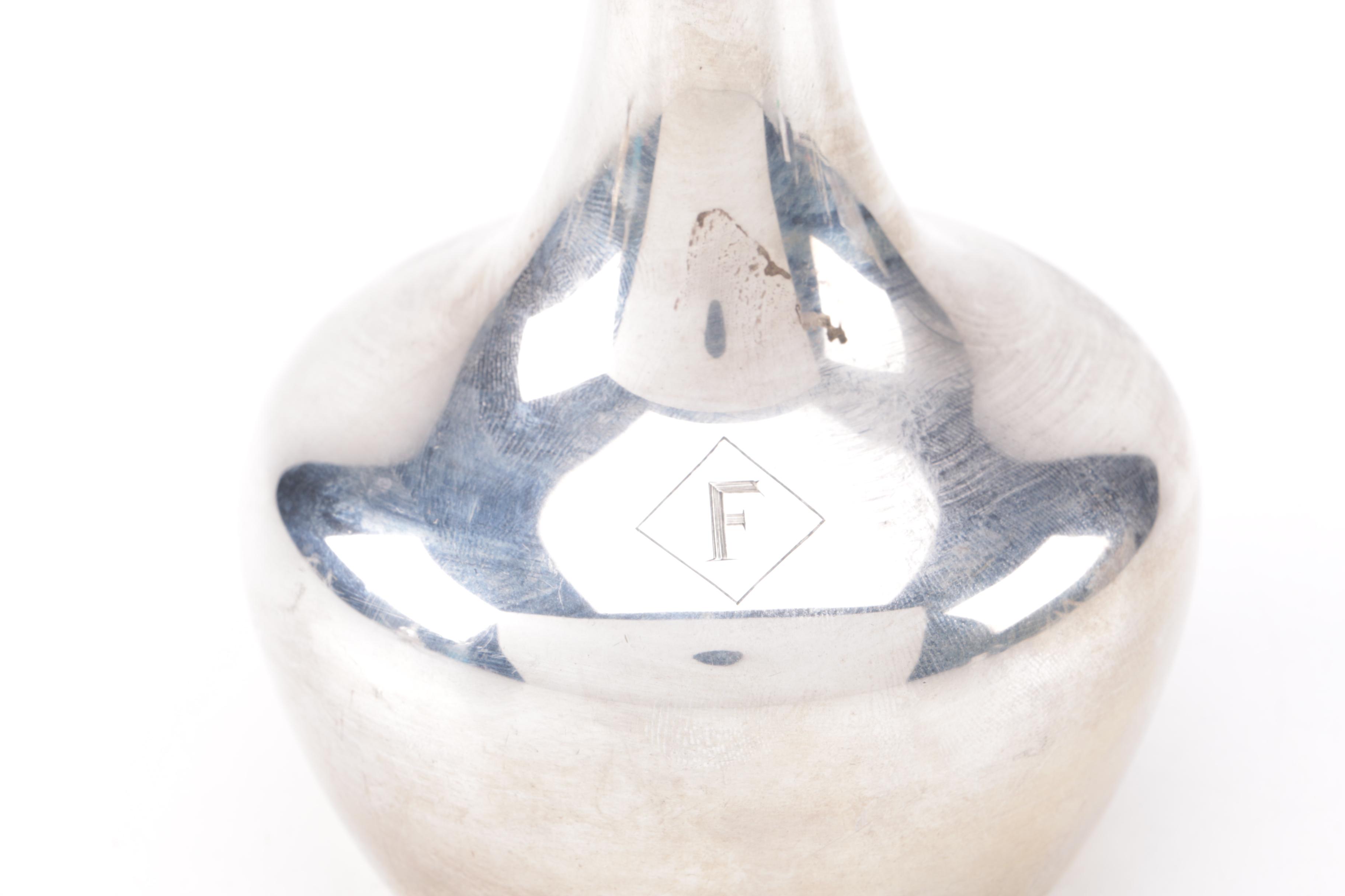 Pairing of Whiting and Frank M. Whiting Sterling Silver Decanters