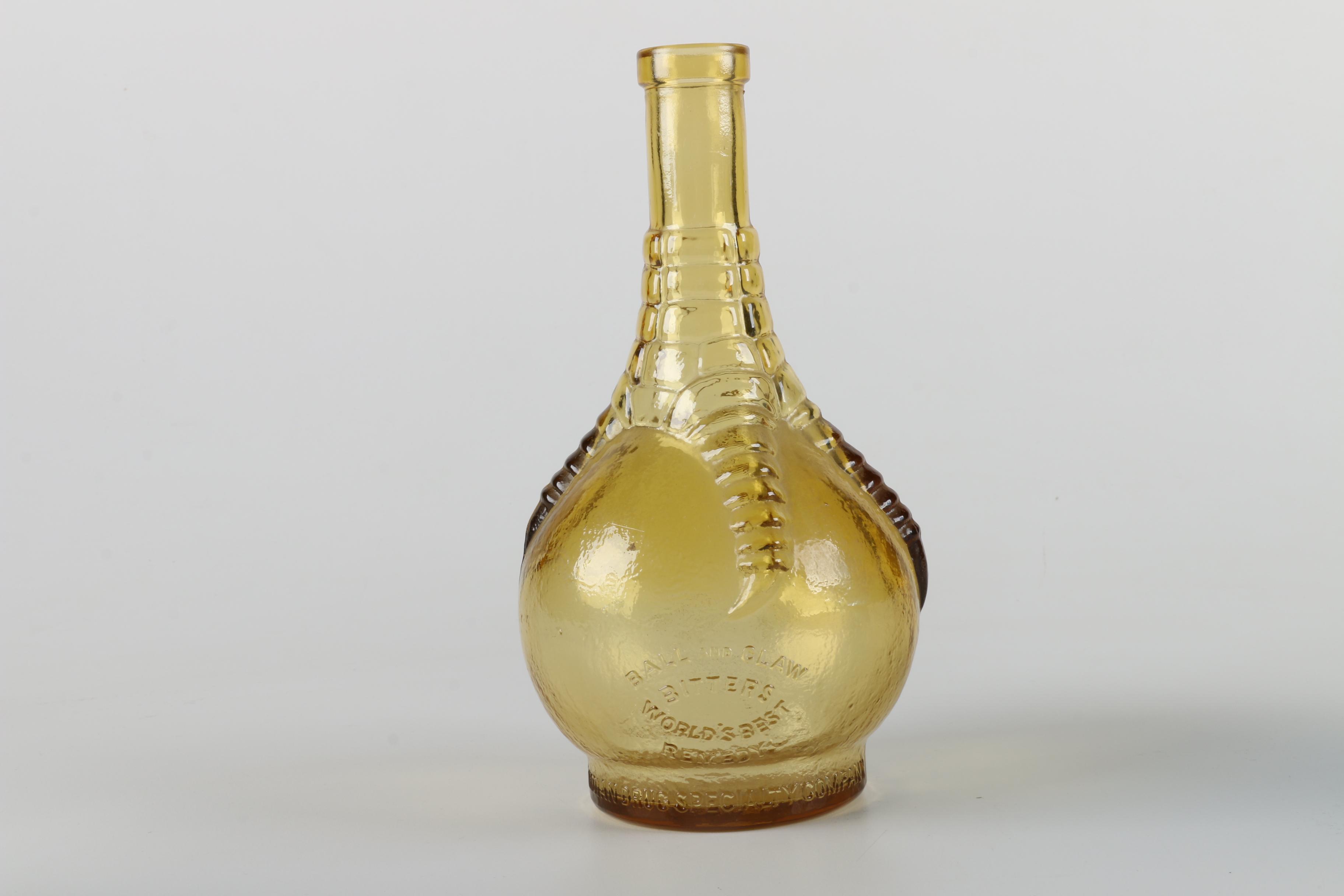 Vintage Decorative Glass Bitters Bottles