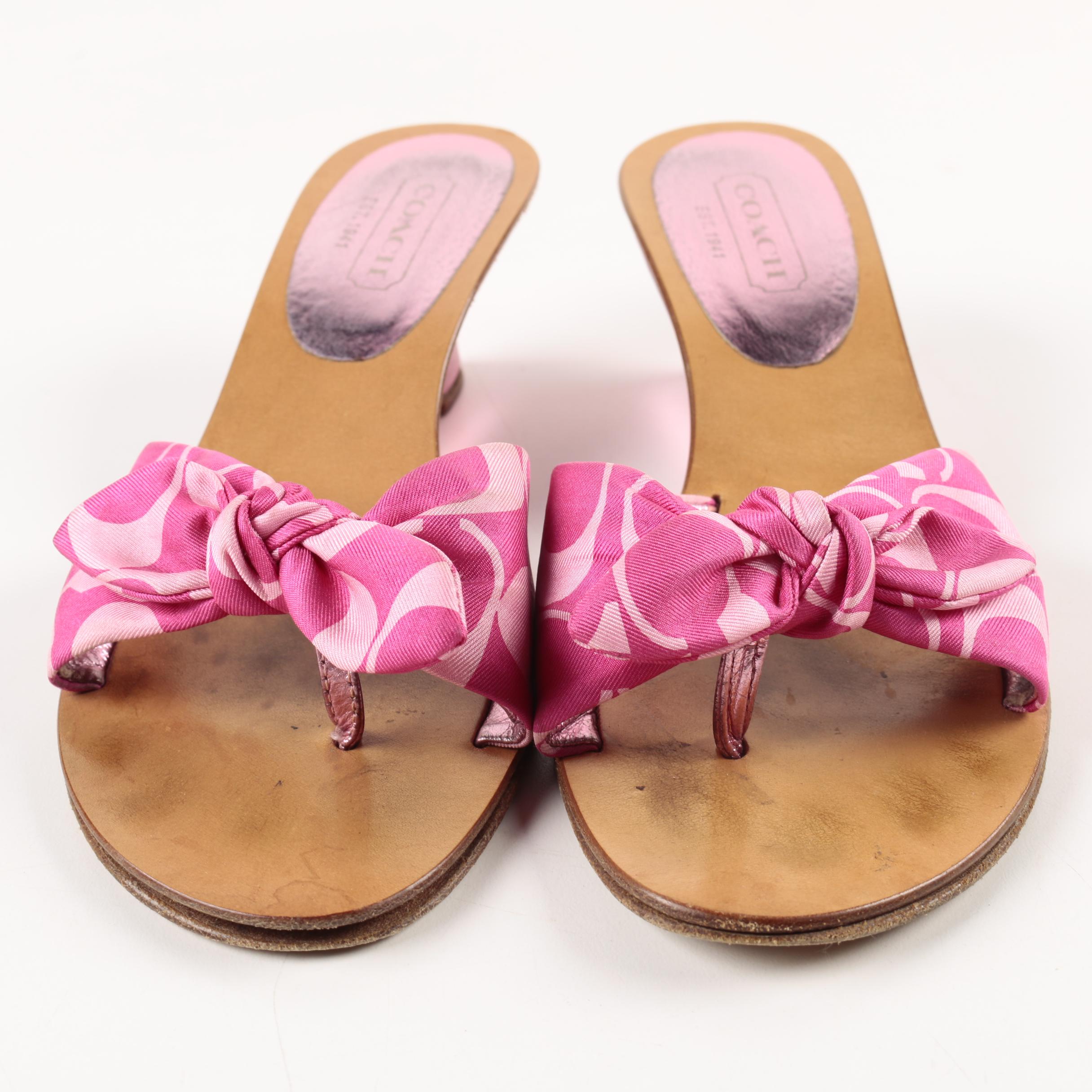 Coach Dorian Kitten Heels and Havana Wedge Sandals