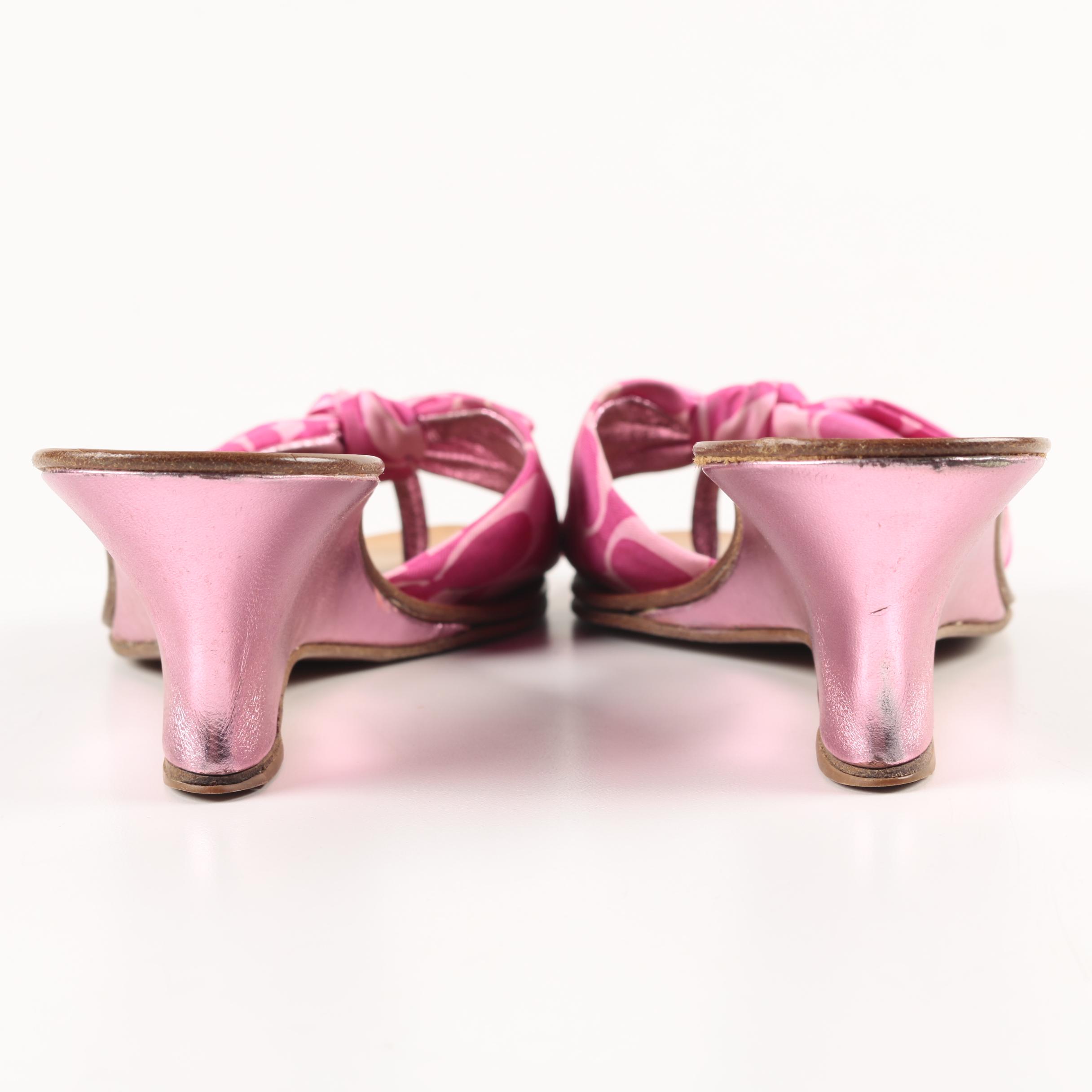 Coach Dorian Kitten Heels and Havana Wedge Sandals