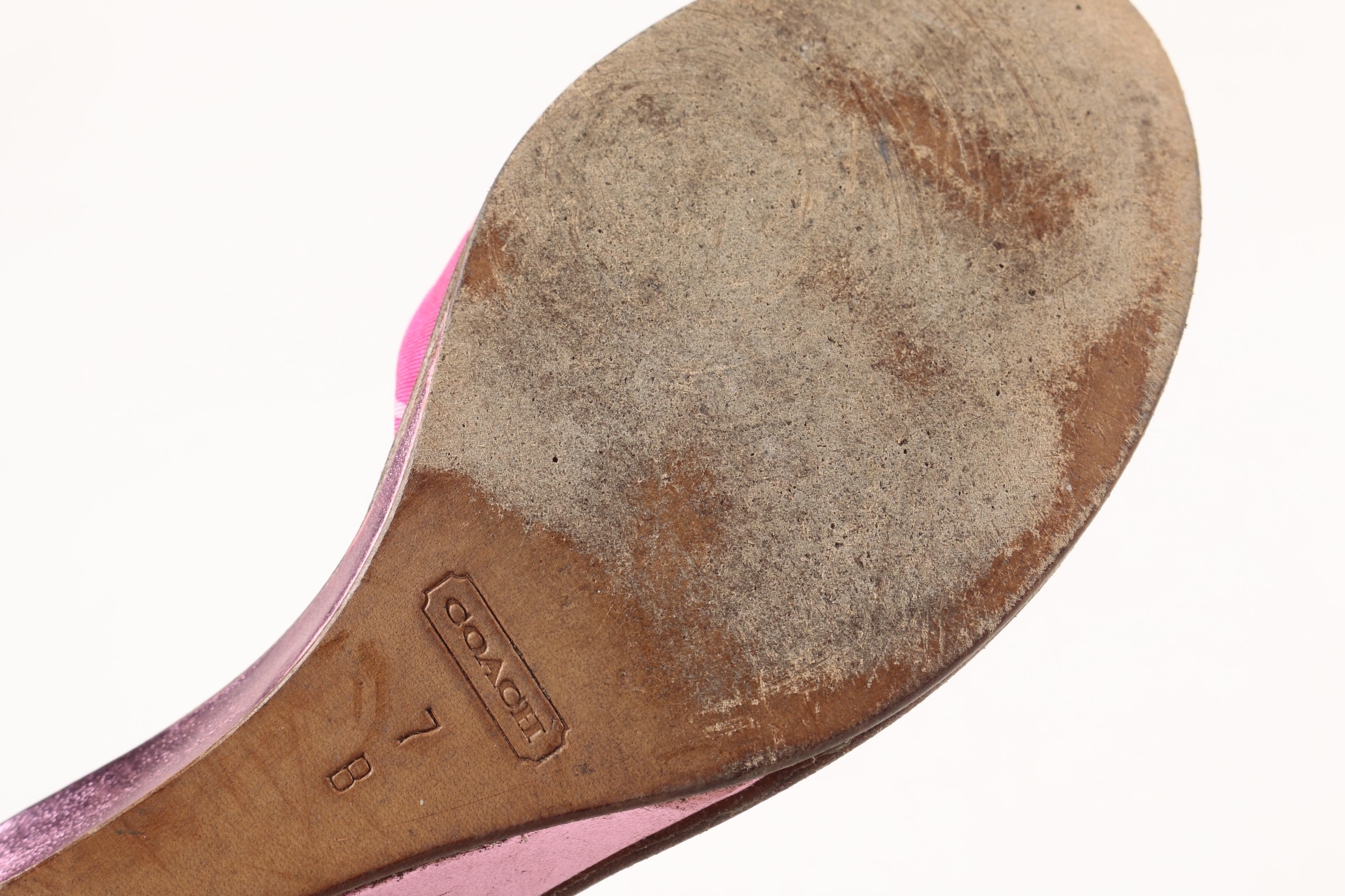 Coach Dorian Kitten Heels and Havana Wedge Sandals