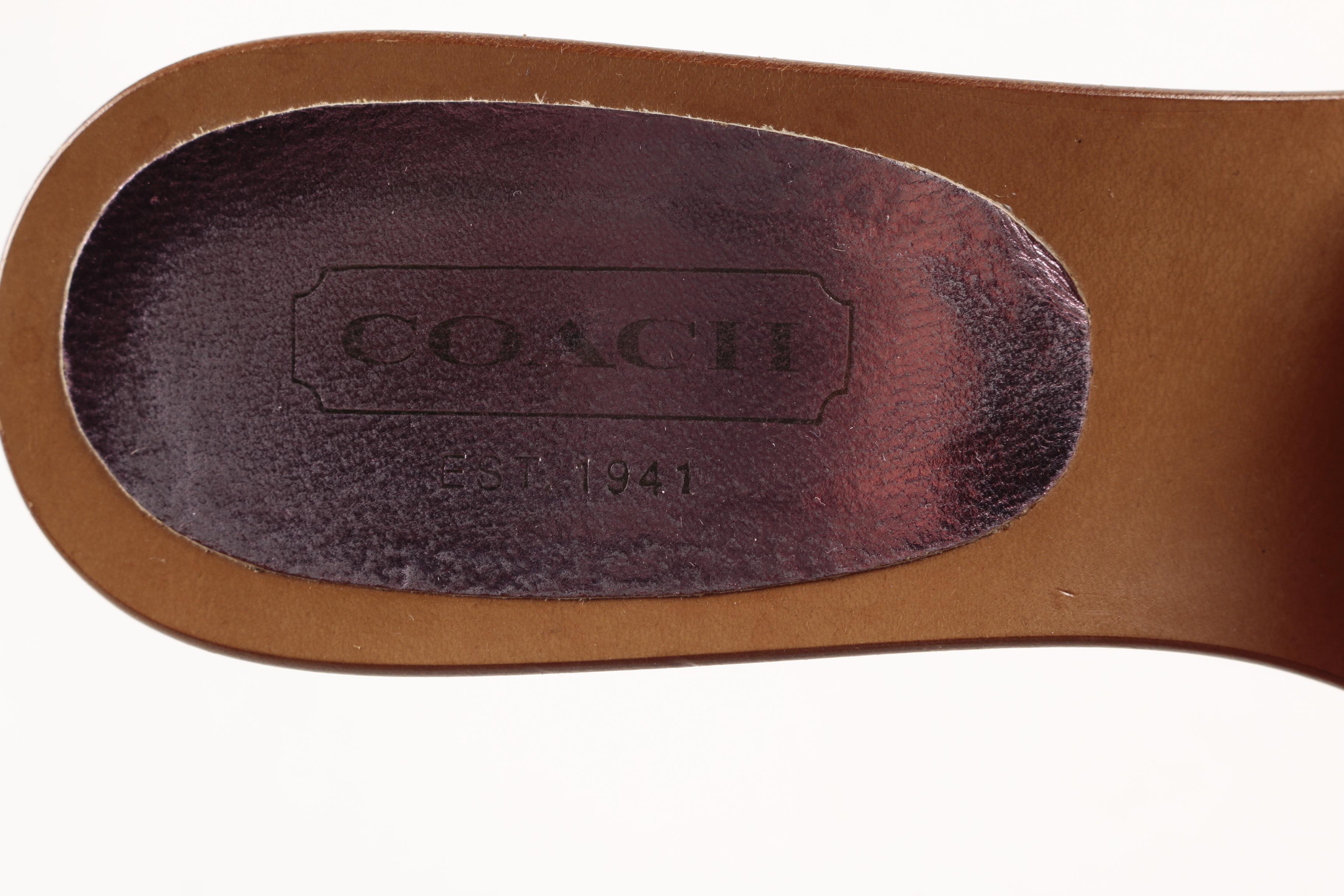 Coach Dorian Kitten Heels and Havana Wedge Sandals