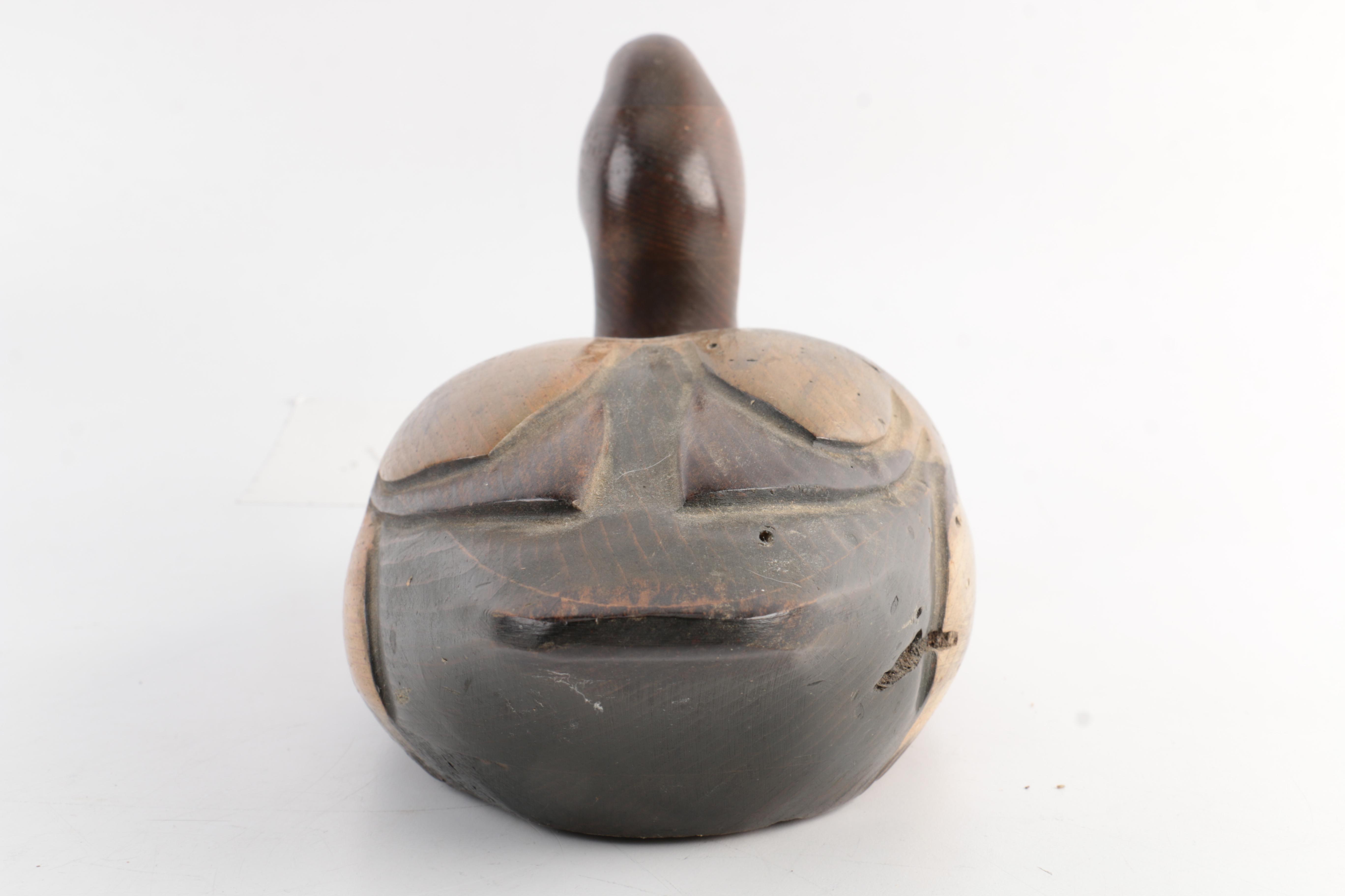 Signed Tom Taber Wooden Duck Decoy